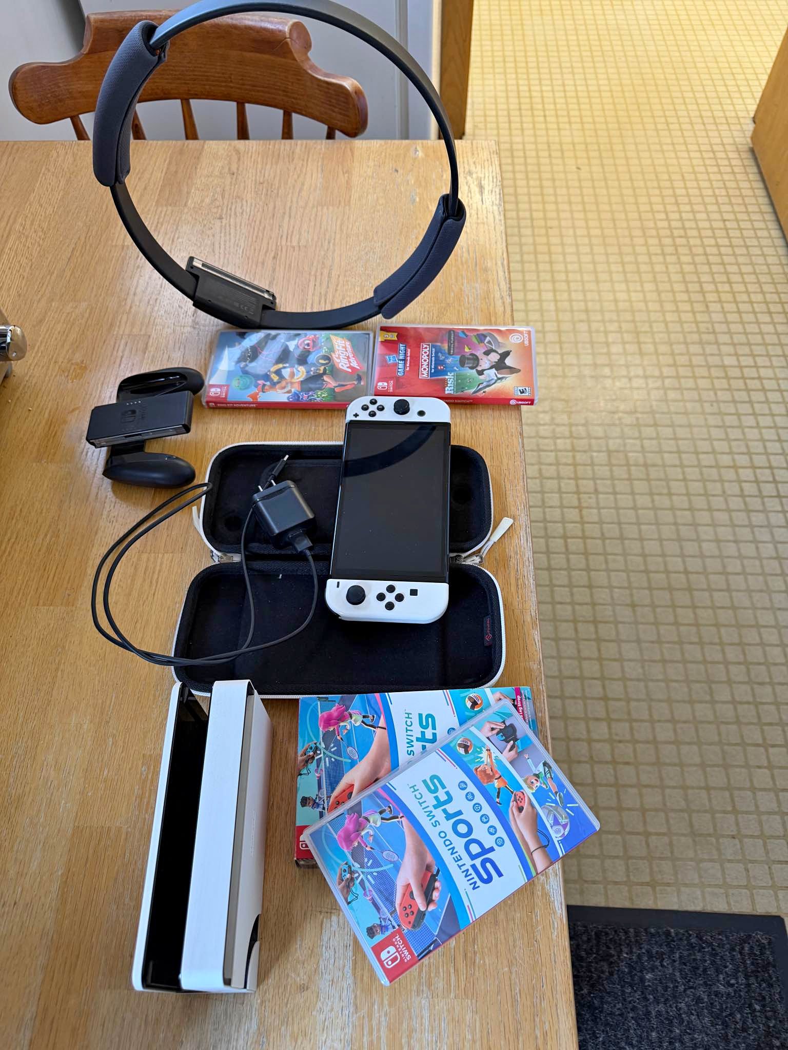 Nintendo Switch Bundle - Extra Controllers, 64GB SD Card, Game, Case ...