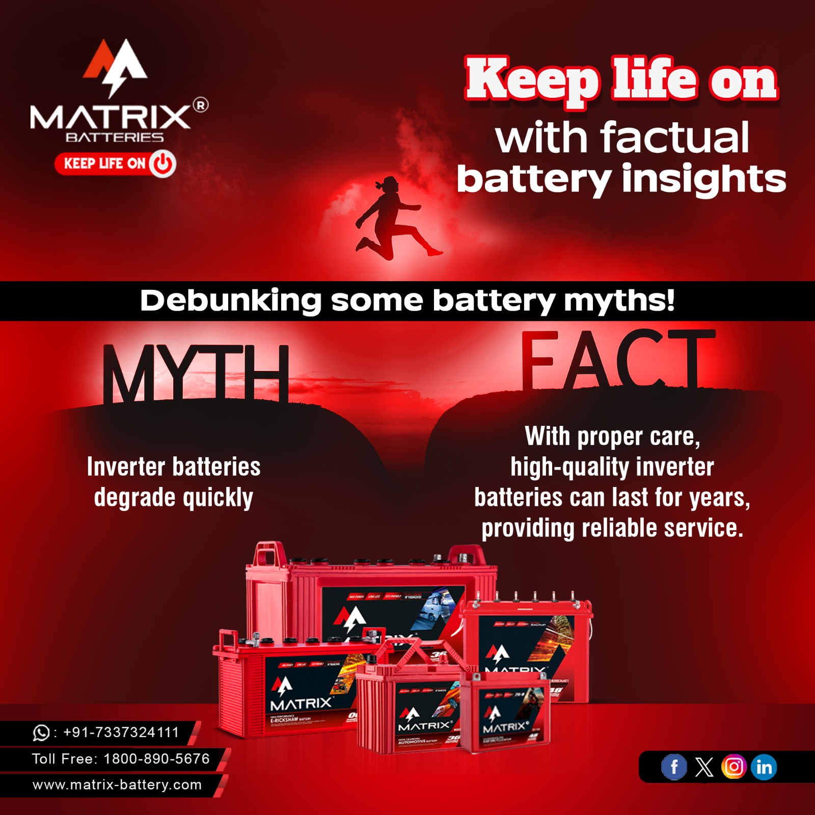 Matrix - Busting battery myths: Inverter batteries can last for years ...