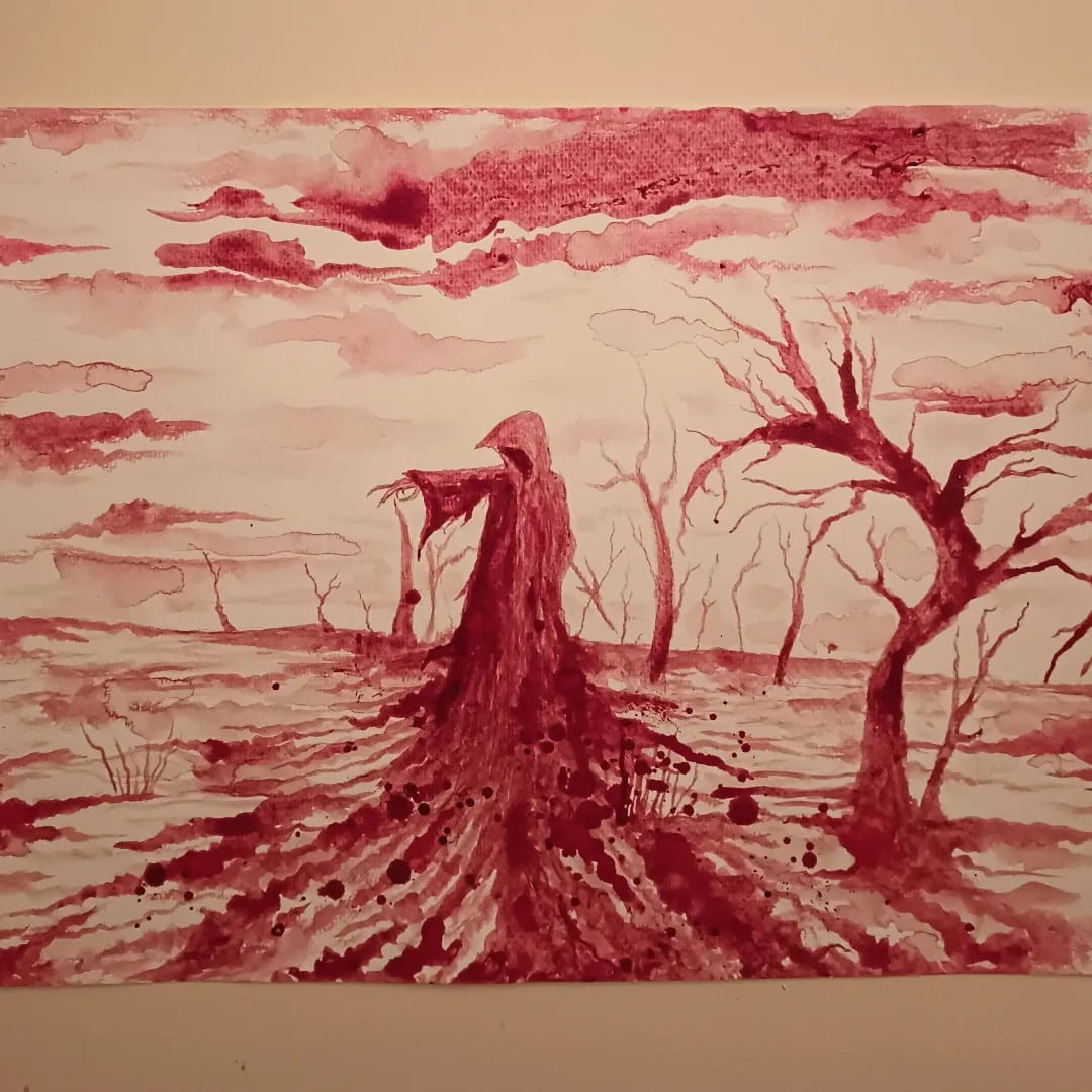 Some paintings done with my blood available (link in comments)