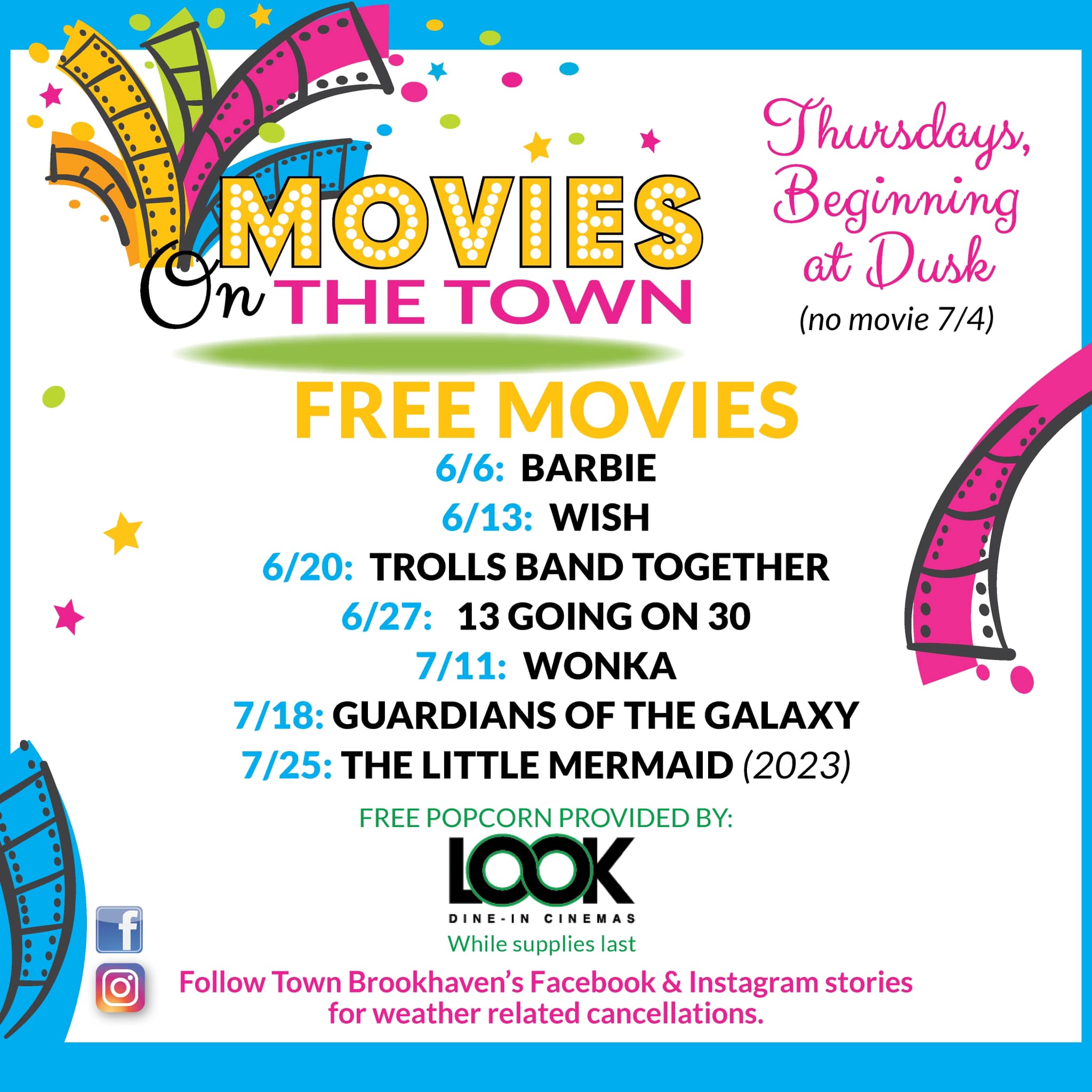 Town - We are excited to announce our 2024 Movies on the Town schedule ...