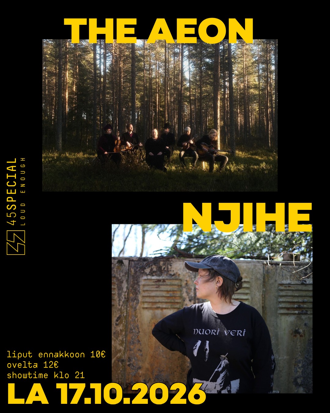 45 live: The Aeon 10v + njihe