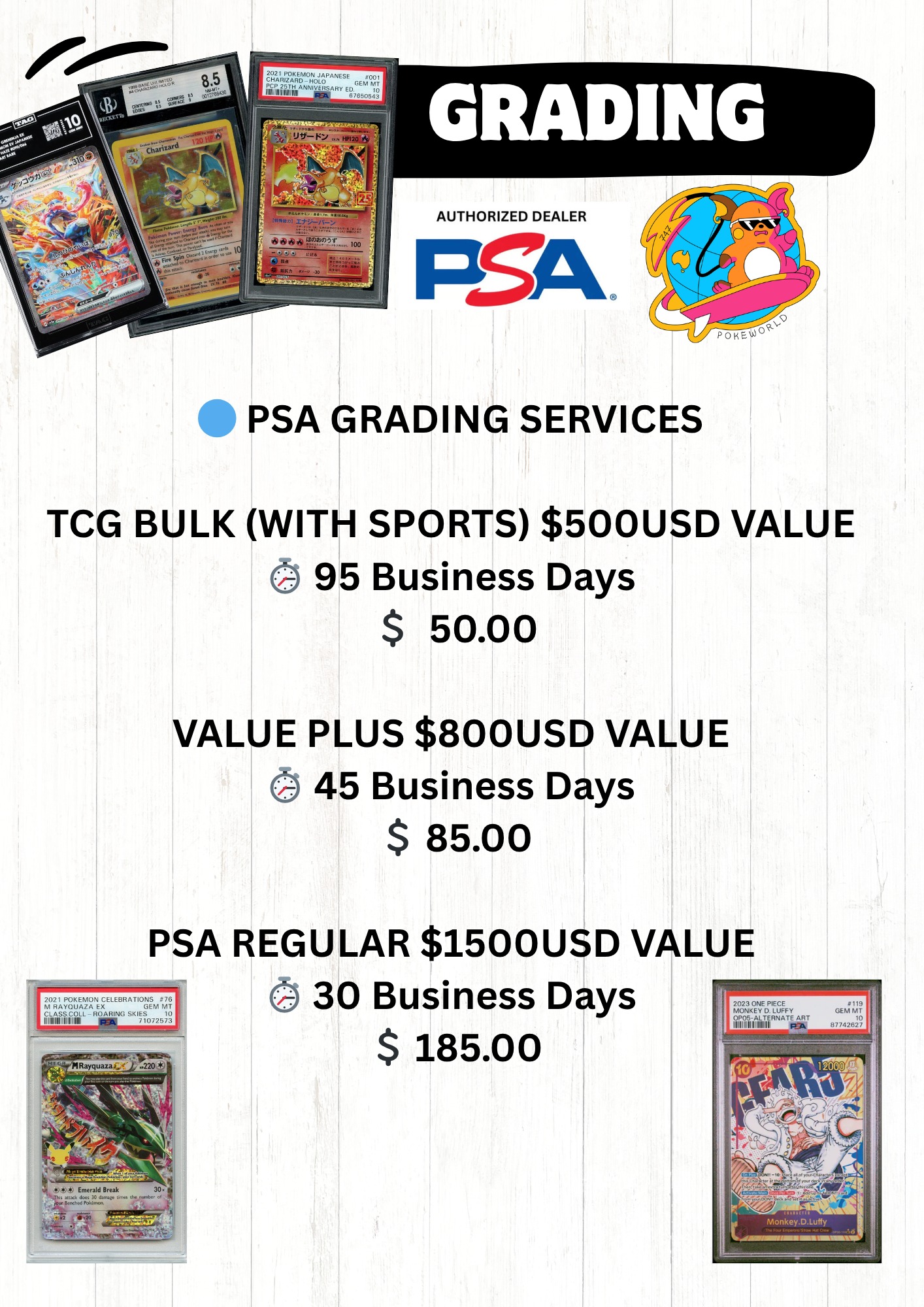 psa graded card value Fee Consoles, Collectibles, Video Games, and