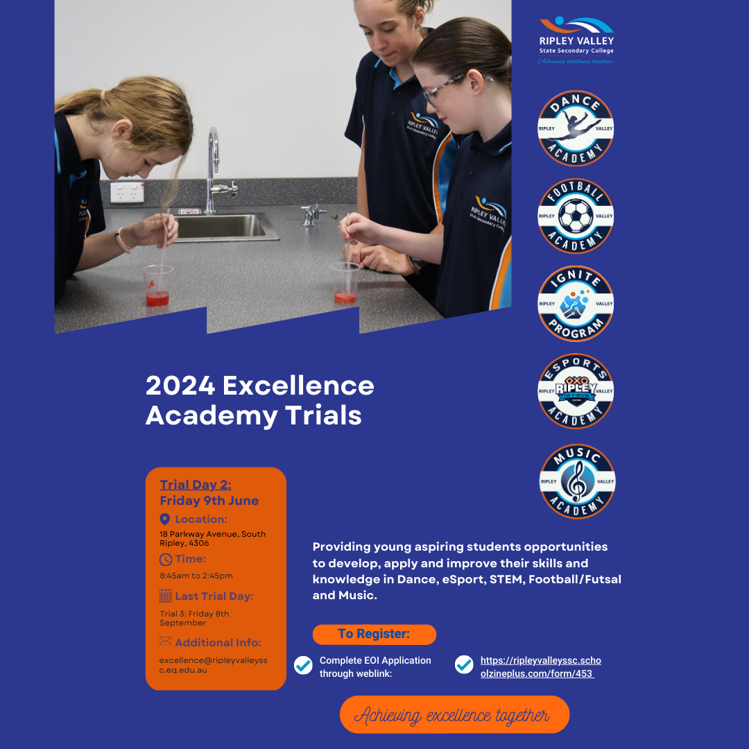 Our second Trial... - Ripley Valley State Secondary College | Facebook