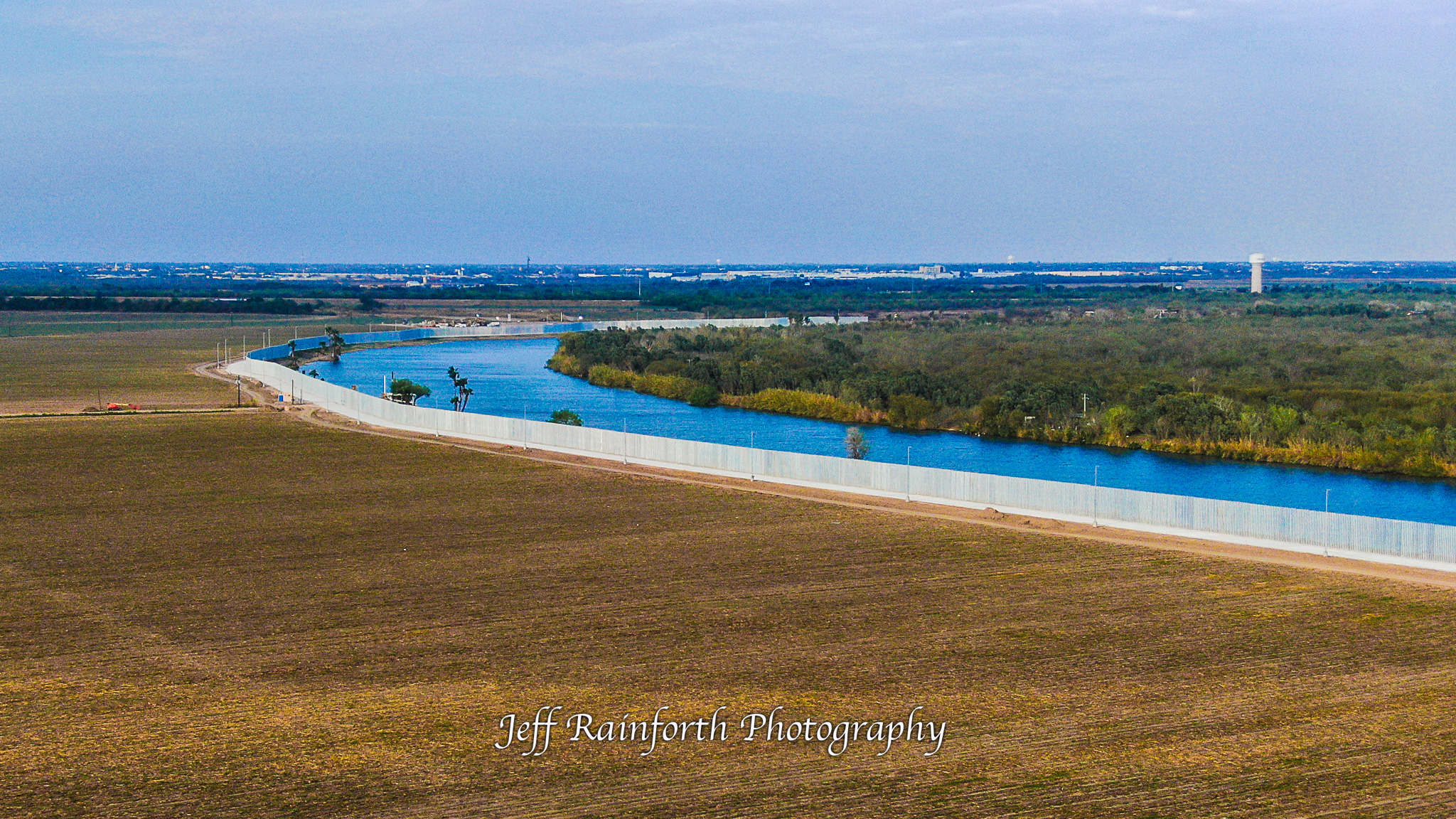 Jeff Rainforth - Privately funded wall in Mission, Texas. Drone shot I ...