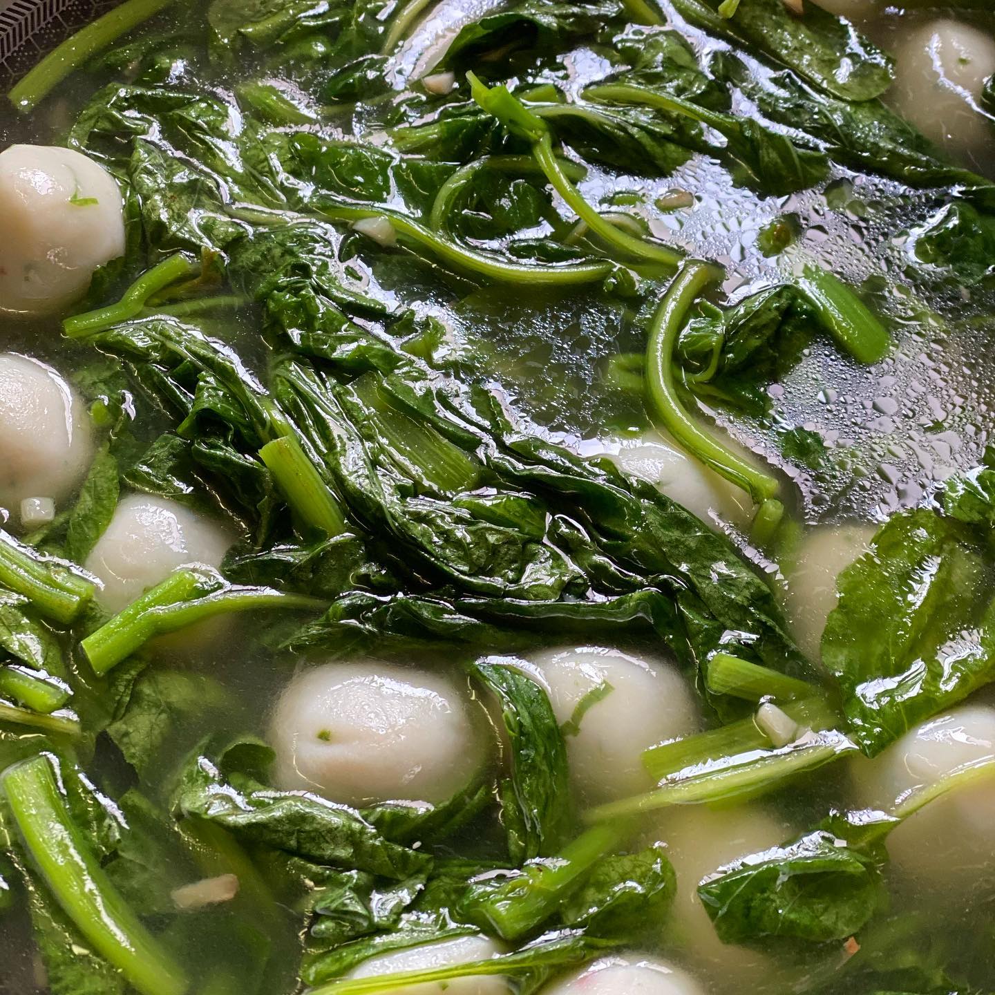 Yatiekitchen Sup Bayam With Fish Ball Facebook