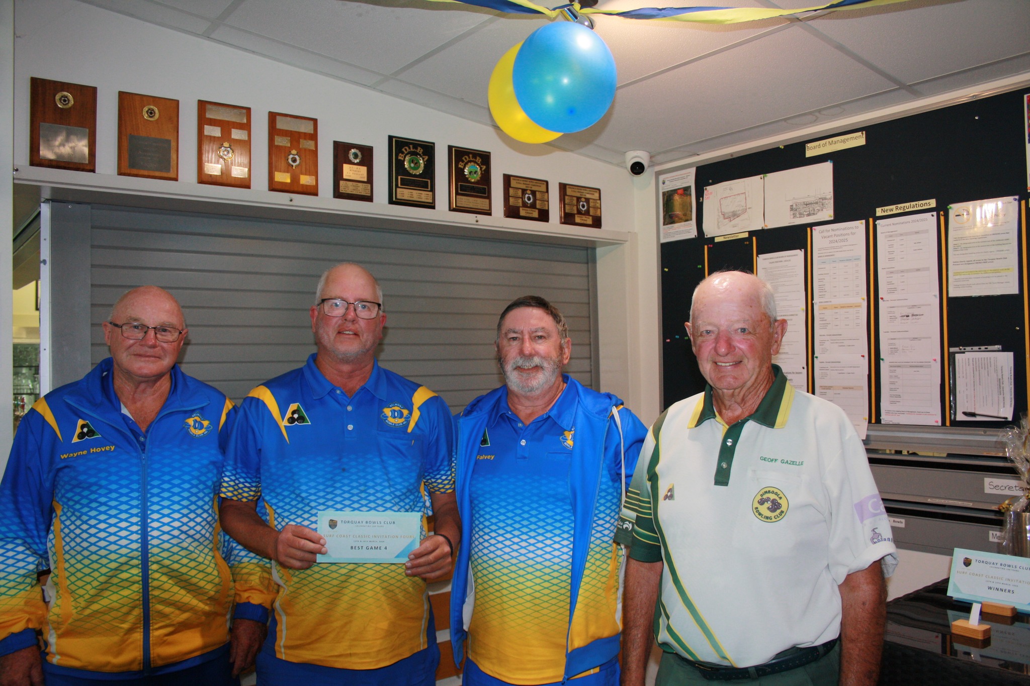 Congratulations to the team of Tyson... - Torquay Bowls Club