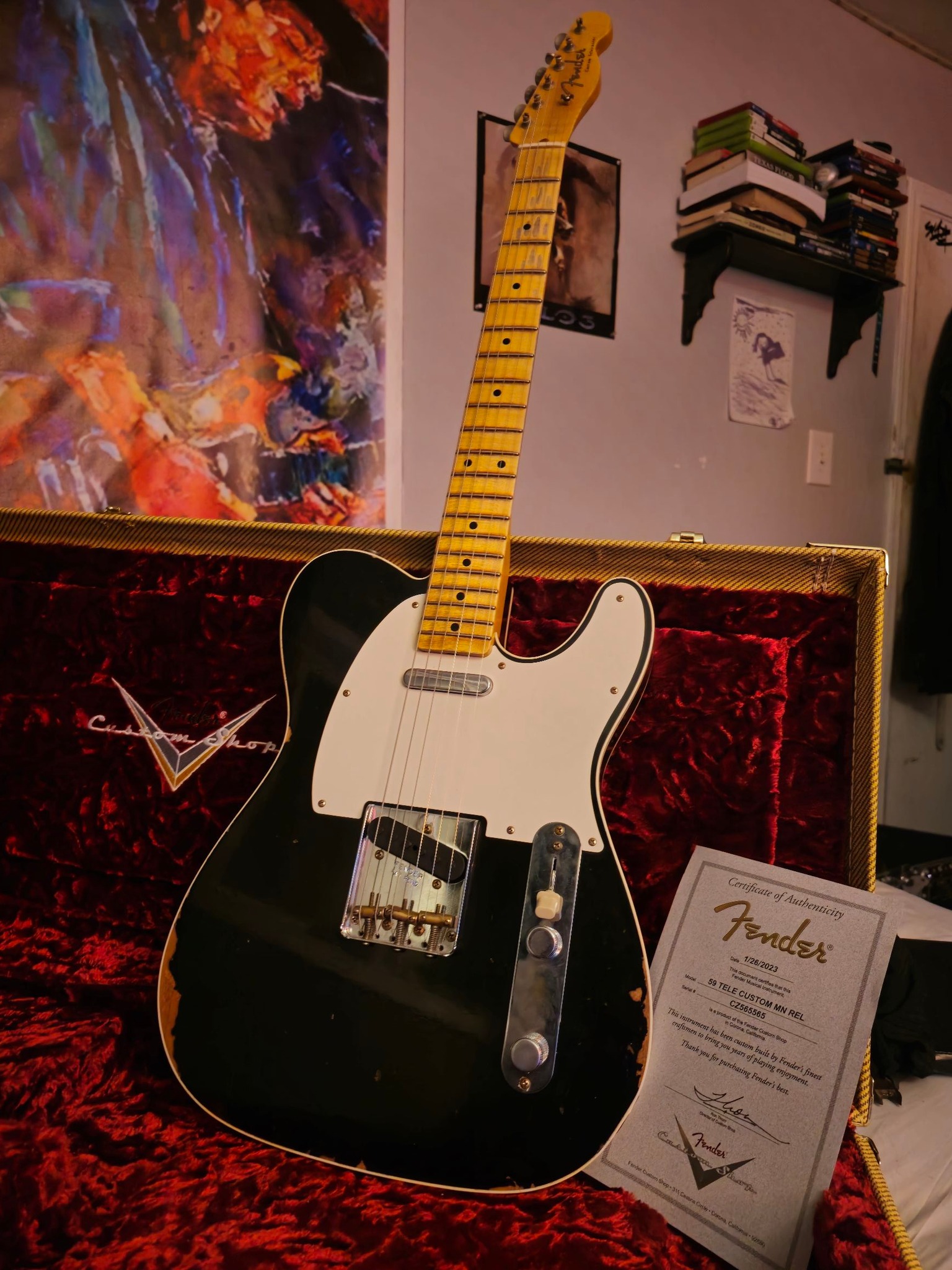 Owner's 21'-22' Fender Custom Shop 59 Telecaster with Curtis Novak