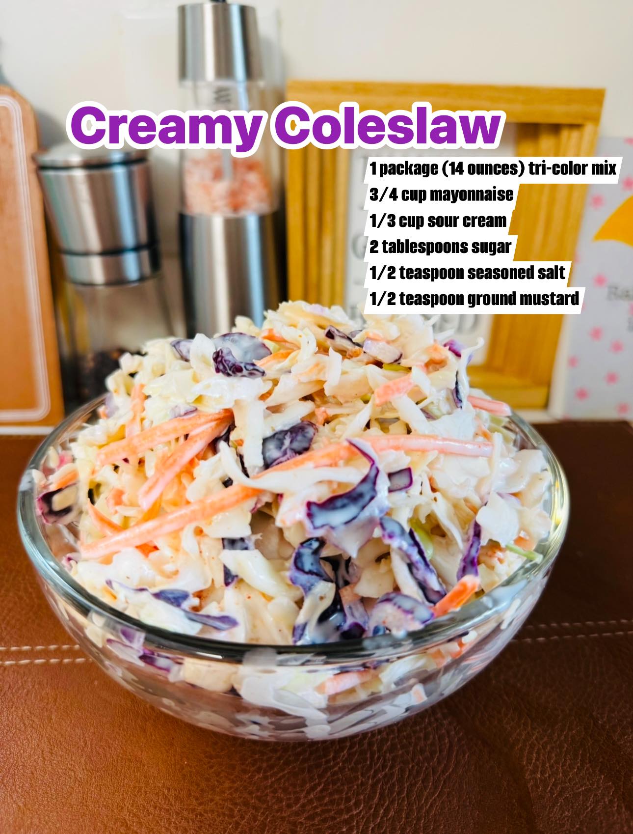 Mama - Creamy Coleslaw with Mayo and Sour Cream version Ingredients: 1 ...