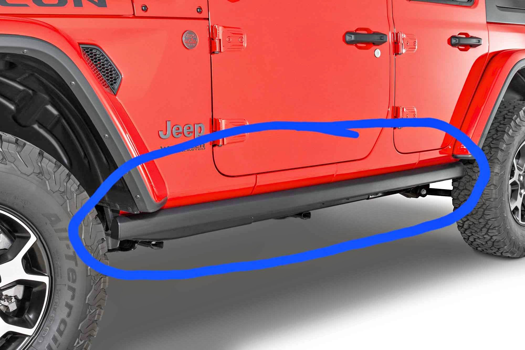 Jeep WRANGLER JL Rubi Rails - 4 Door Set - Both Passenger and Driver ...