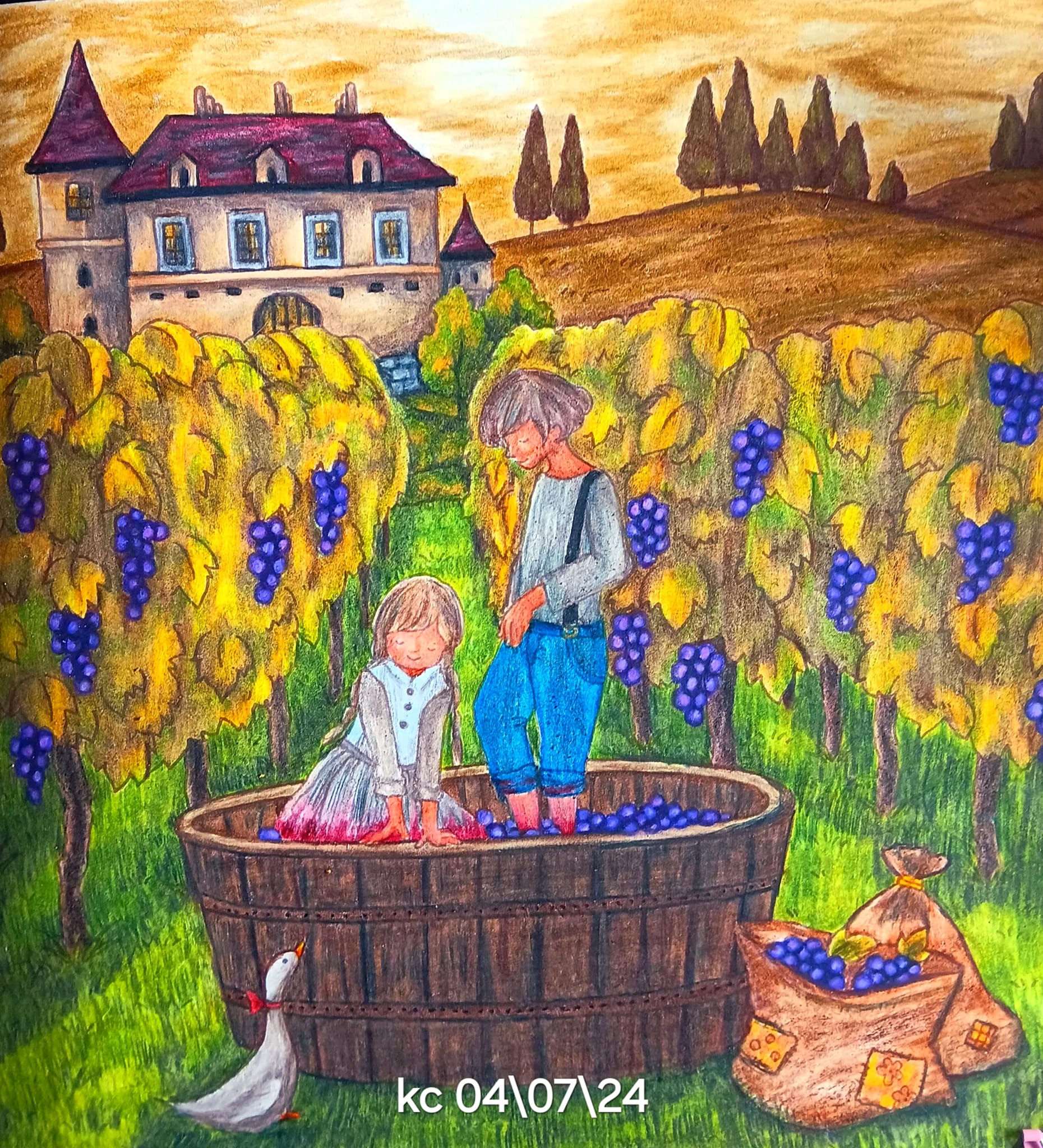 Finding Rare Eriy Romantic Country Coloring Book Third Tale