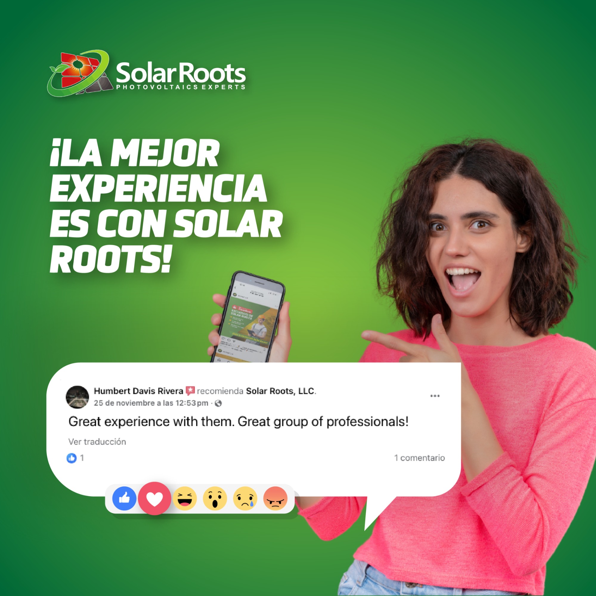 Solar Roots, LLC - 🙌 Por reseñas como esta, seguimos trabajando con ...