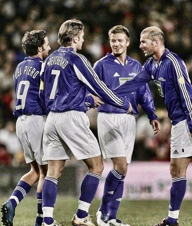 Del Piero, Shevchenko, Beckham, Zidane! 😍💫💙