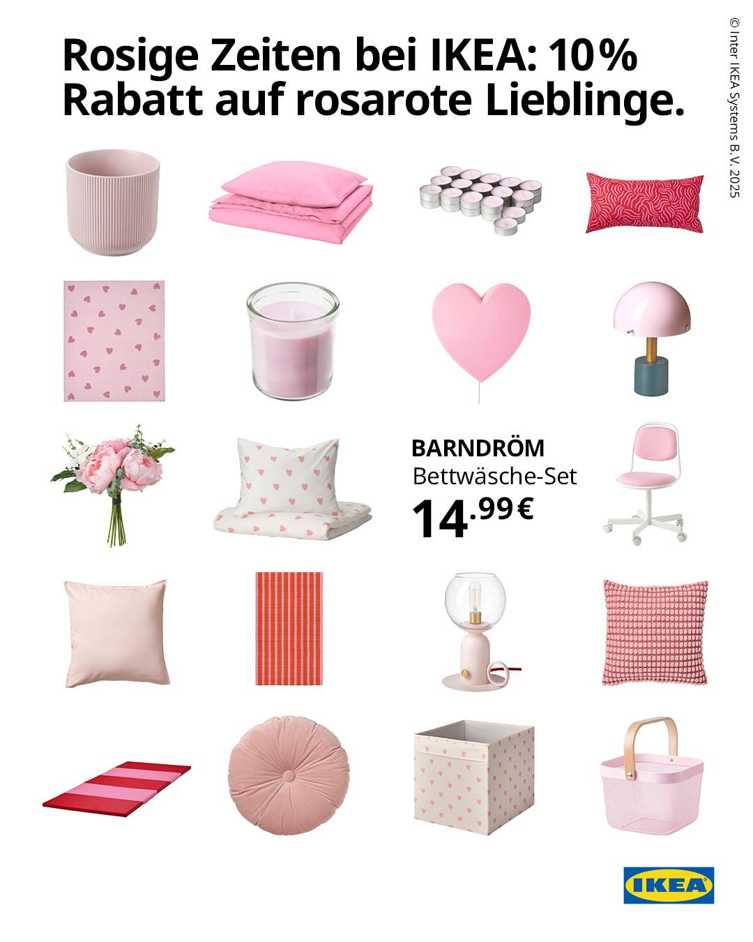 IKEA - Verliebt in Rosa? 💕 Am 13. und 14. Februar 2025 gibt es 10% ...