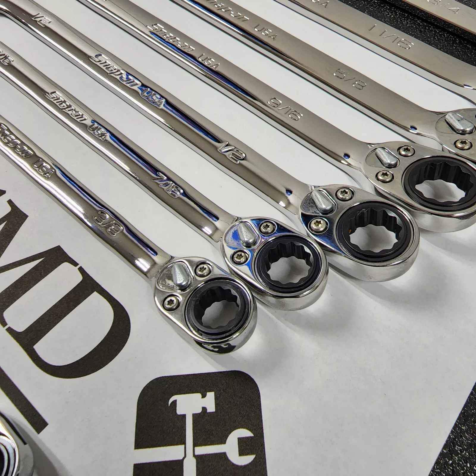 SNAP ON RATCHET wrench set ratcheting flank drive plus reversible