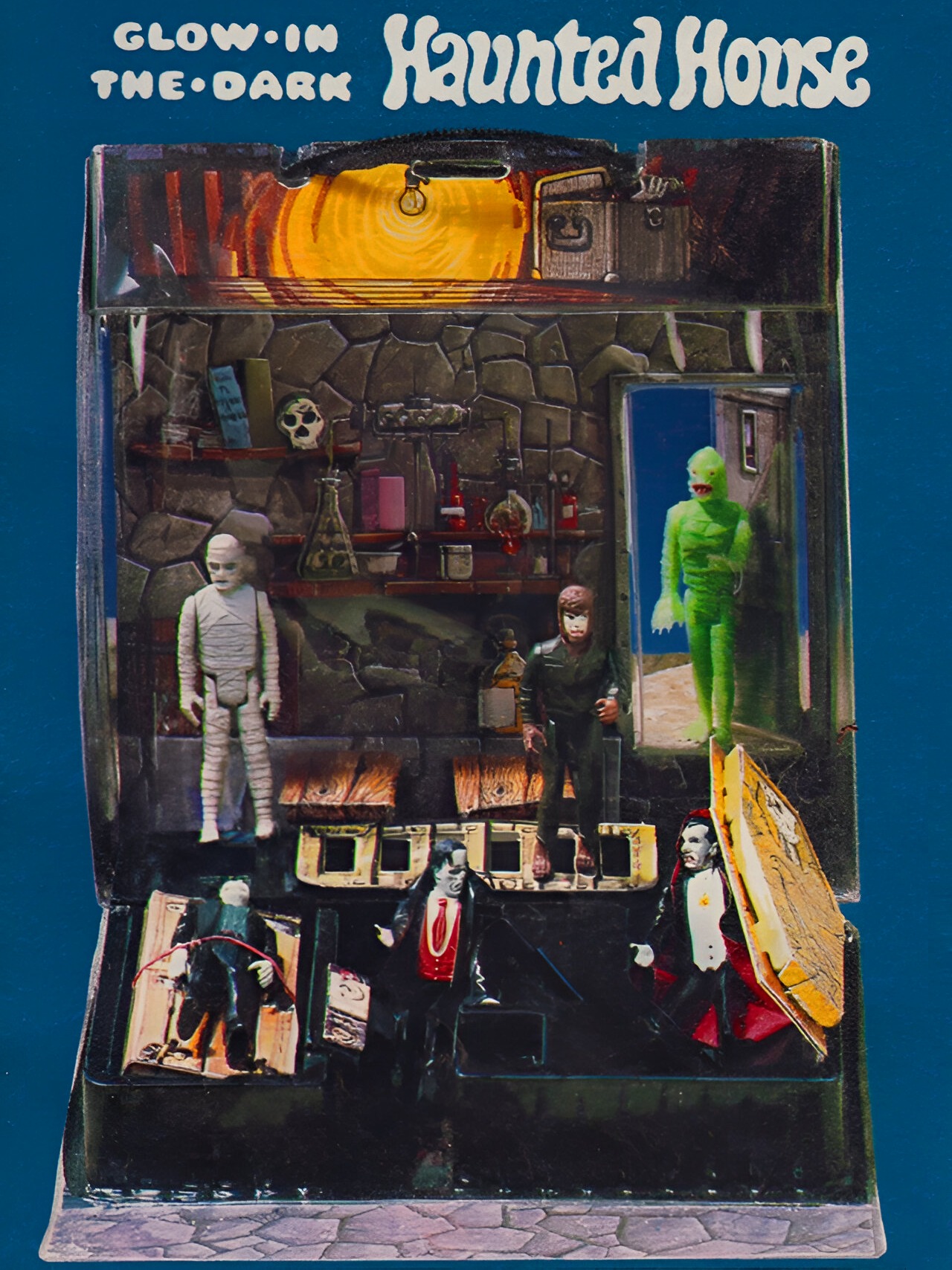 From 1980, it's Remco's glow-in-the-dark Mini Monster Play Case