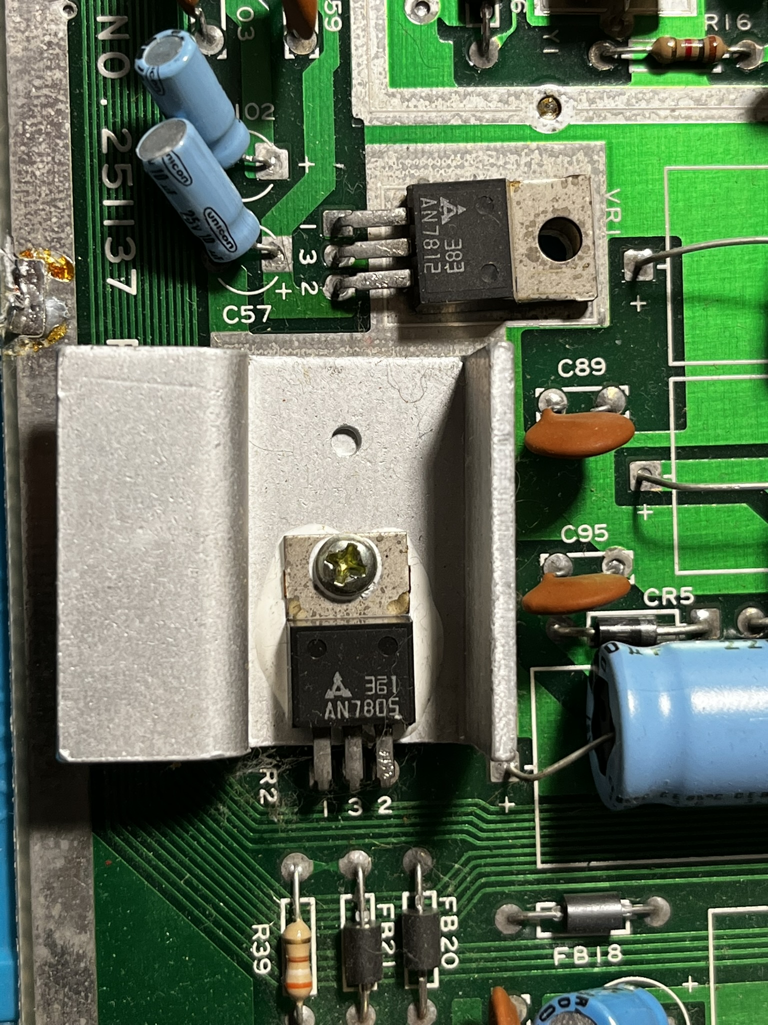 Replacing vintage voltage regulators in an early 1980s computer