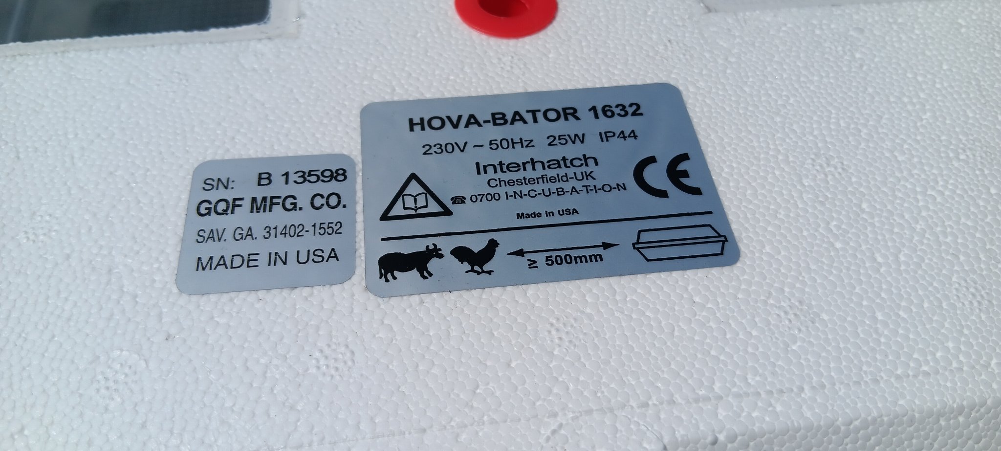 1602N - Thermal Air Hova-Bator - Poultry, Chicken, Reptile Egg ...