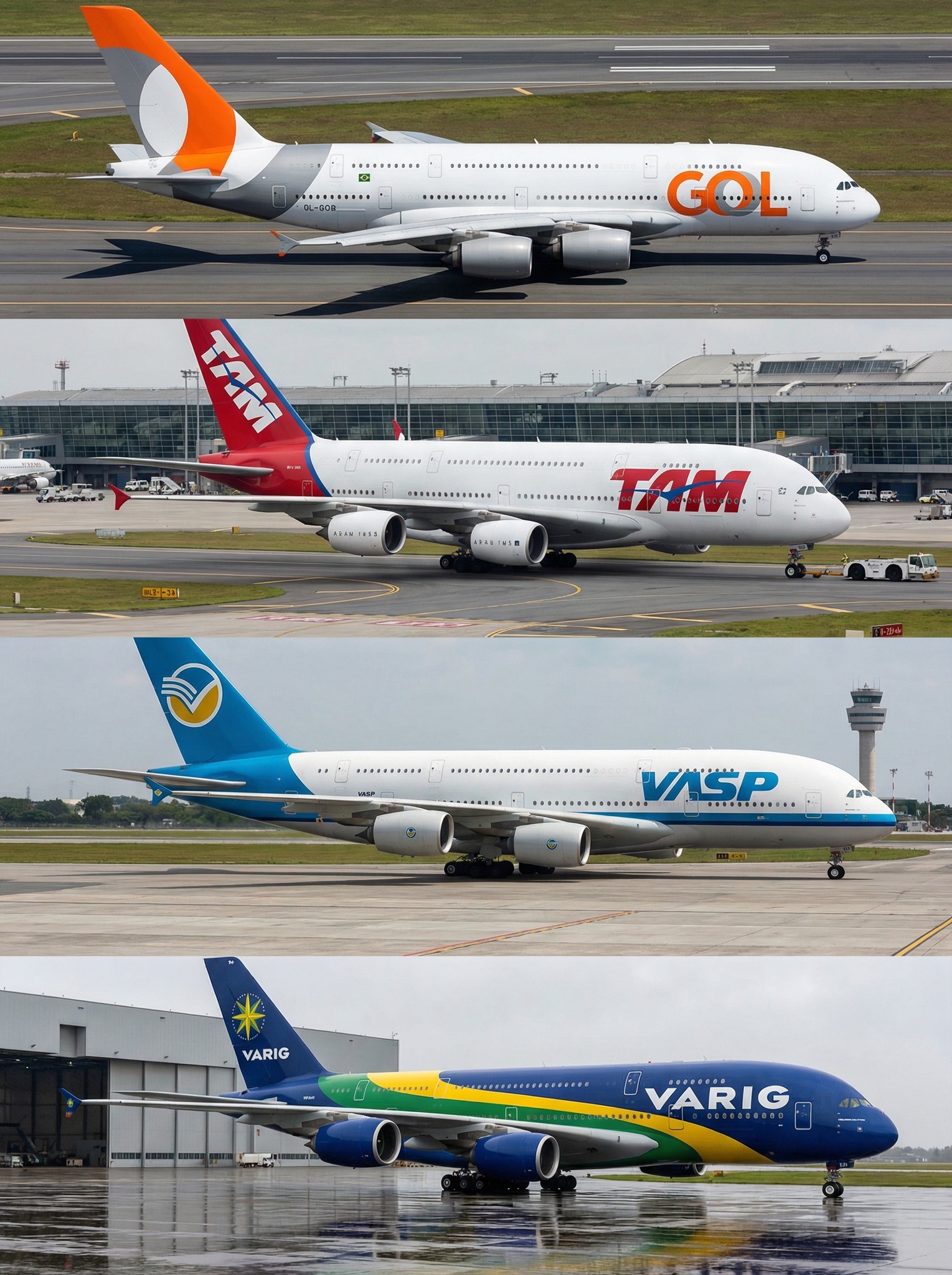 Brazilian airlines' A380 concepts