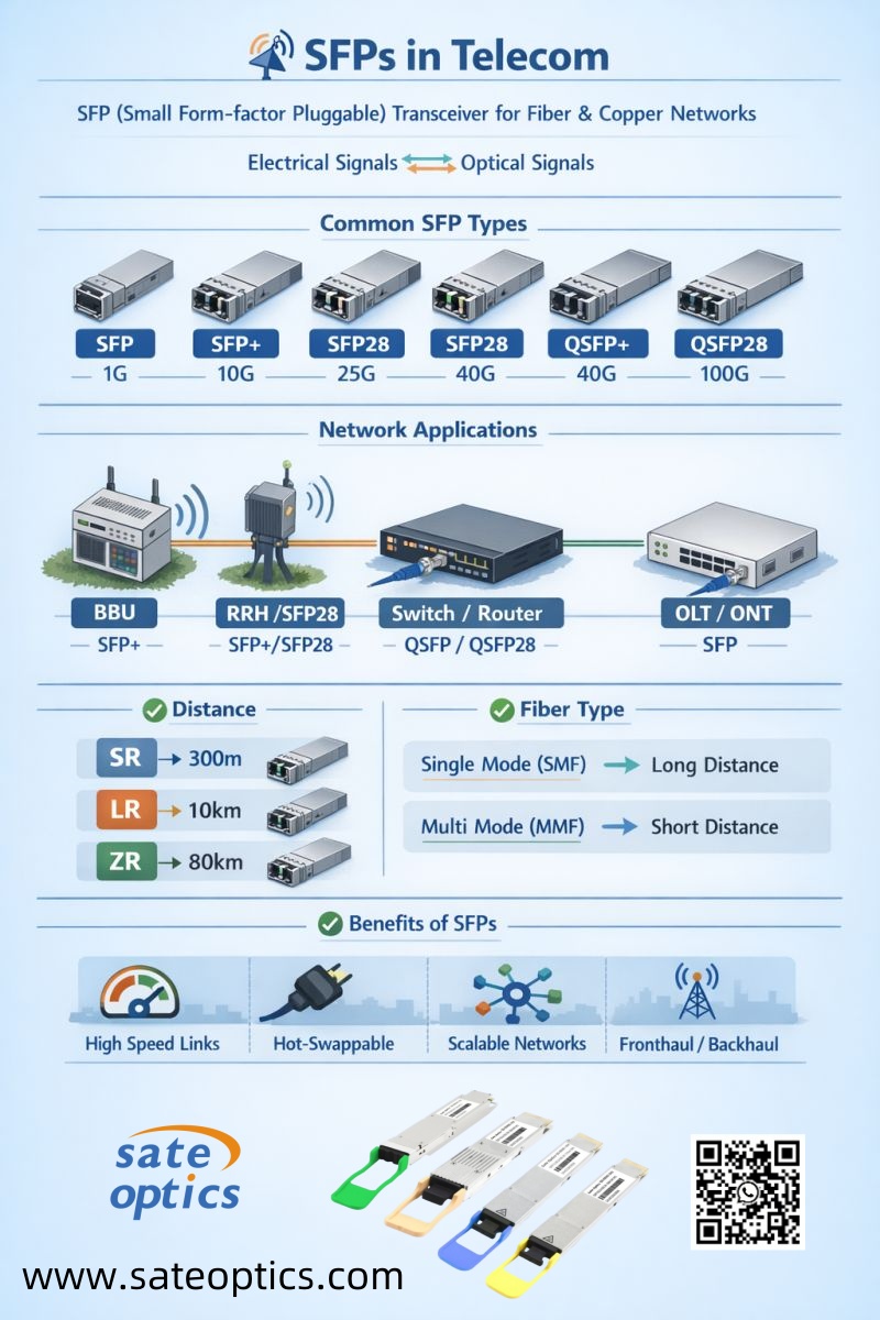 Rita Shy - 📡 What are SFPs in Telecom? SFP (Small... | Facebook