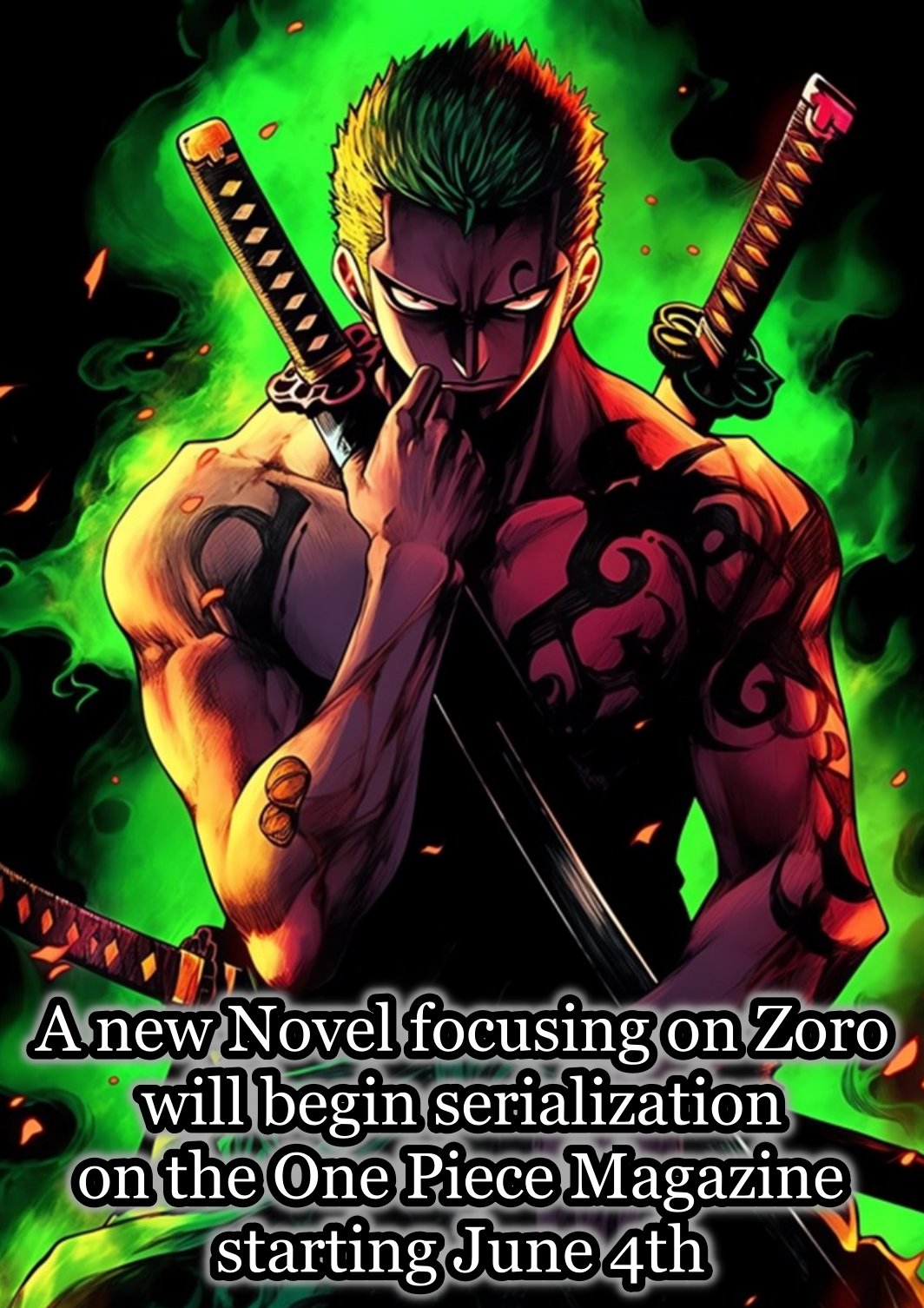 Latest Zoro novel with card