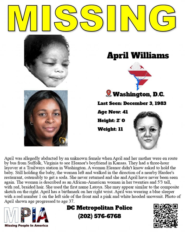 April was allegedly abducted... - Missing People In America | Facebook