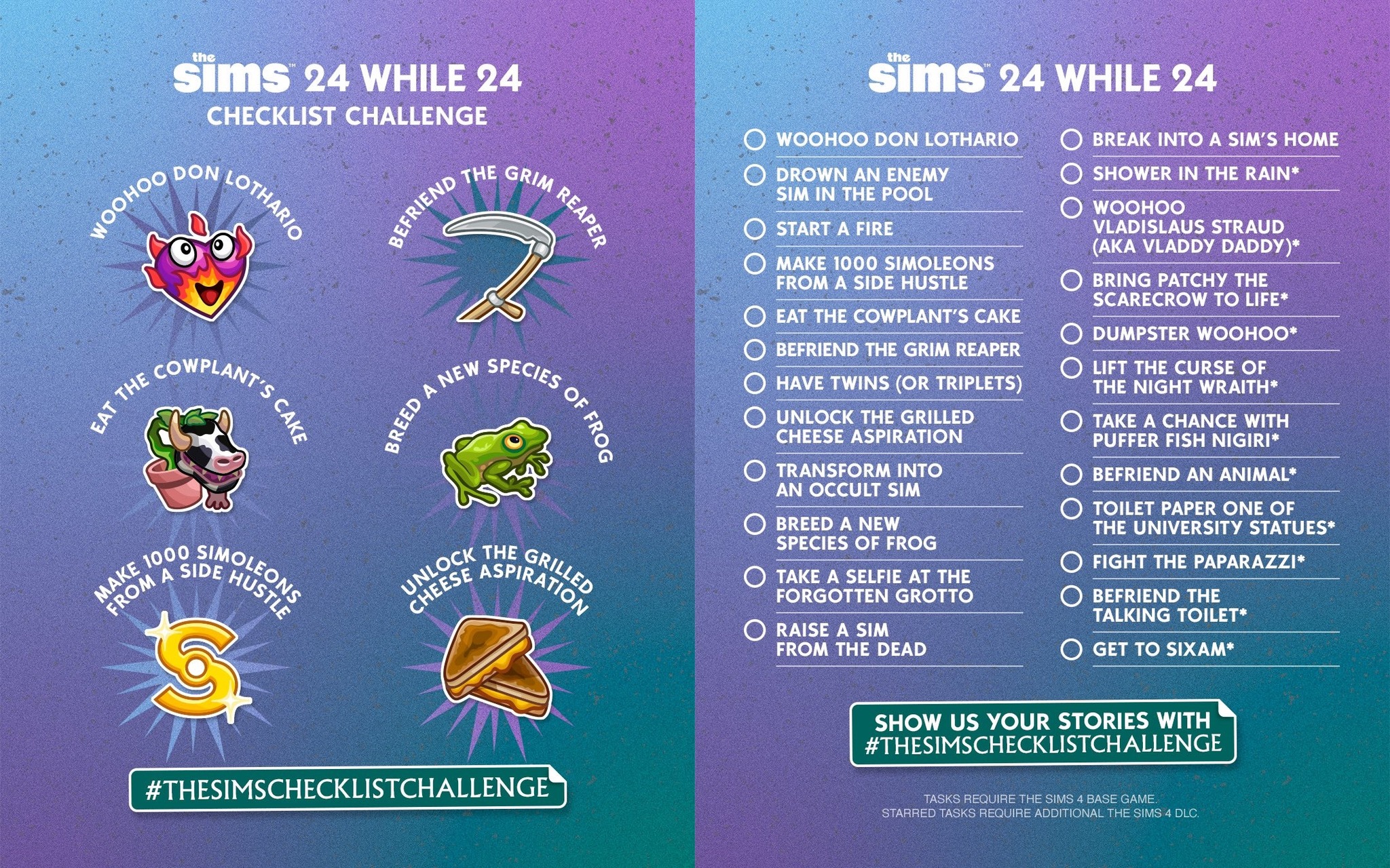 SimsColony - The Sims Checklist Challenge! 🥳... | Facebook