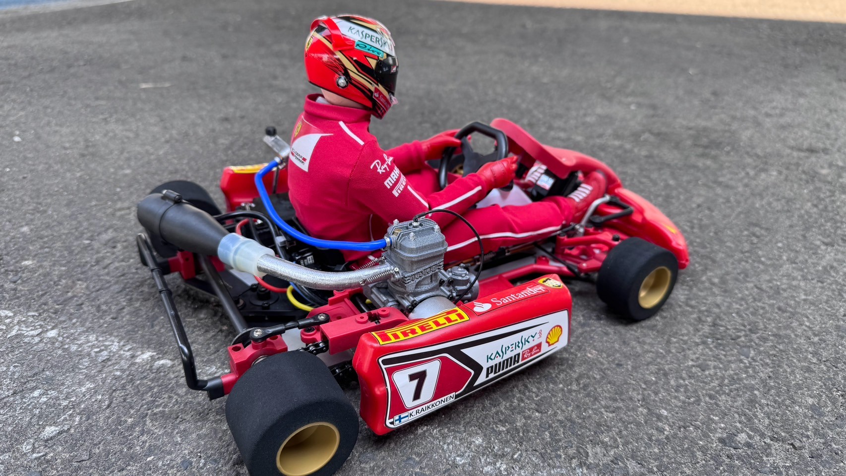 KYOSHO 1/5 GO KART 🏎 Birel R31-SE #油改電#可動駕駛#像真賽車服