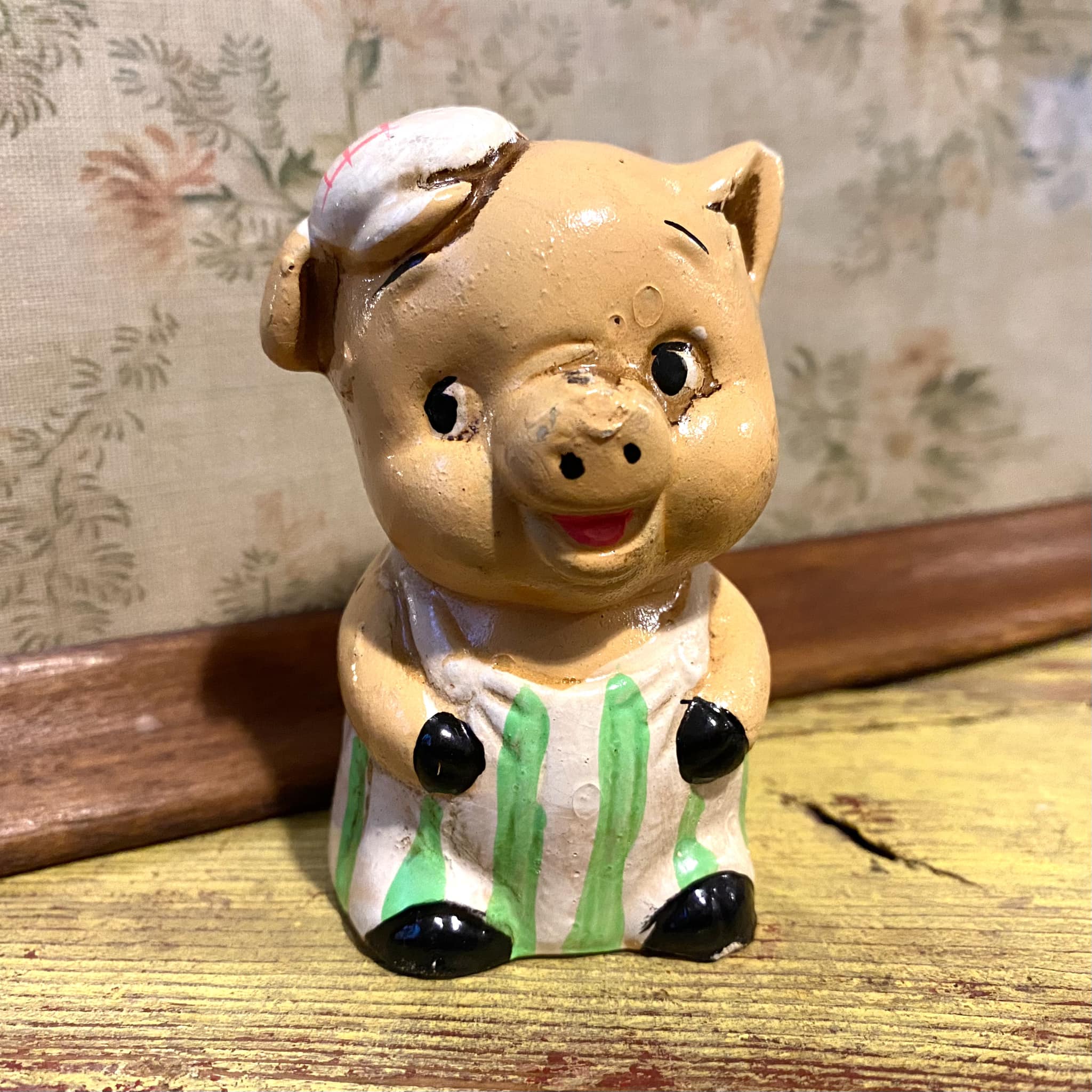 Vintage Happy Hippy Hippo piggy bank from 1960's Japan