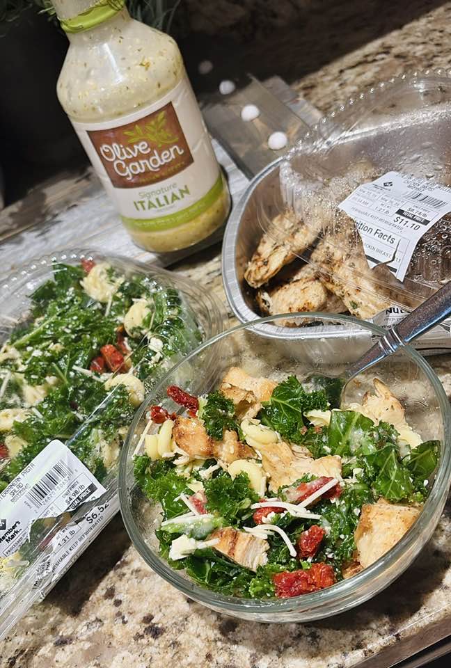 We got Chic Fil A salad at home😂 Sam's Club … Lunch/dinner for the week $20😉
