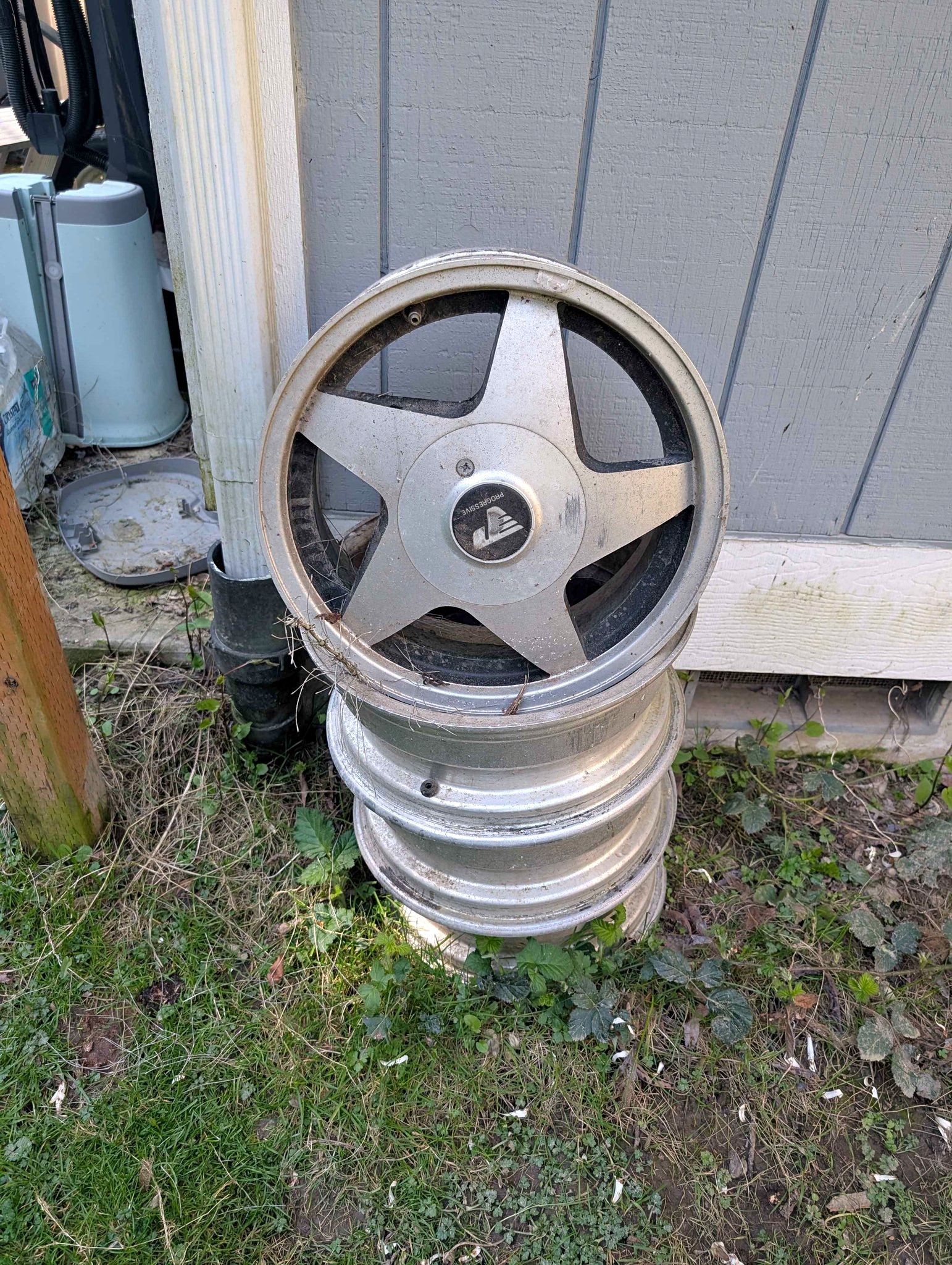 Progressive Five Star Wheel Rims (Set of 4) - Car Wheels, Tires & Parts ...