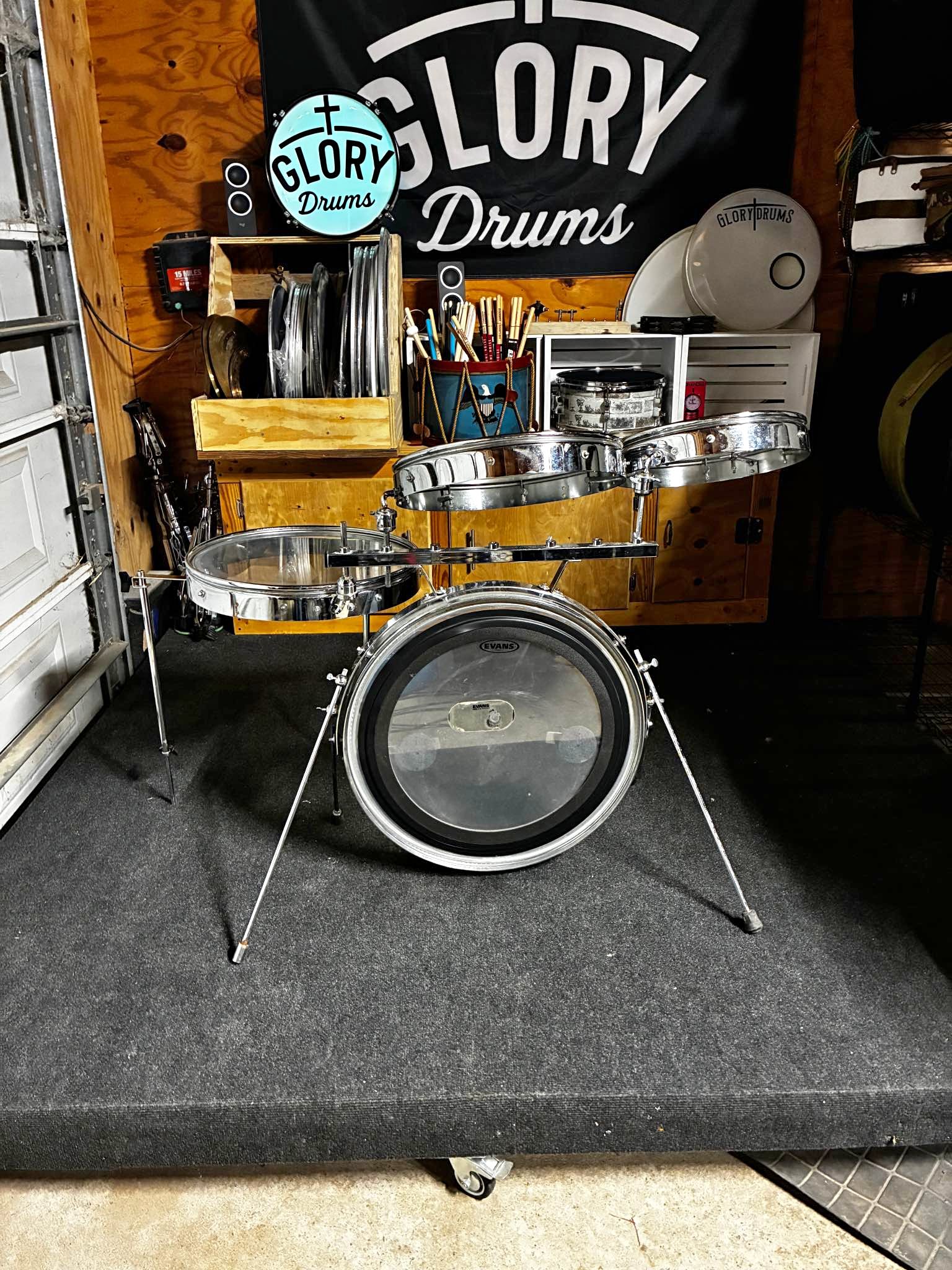 RARE 1960s Kester Flat Jacks - 4pc Shell-less Drum Kit (14/16/18/22 ...