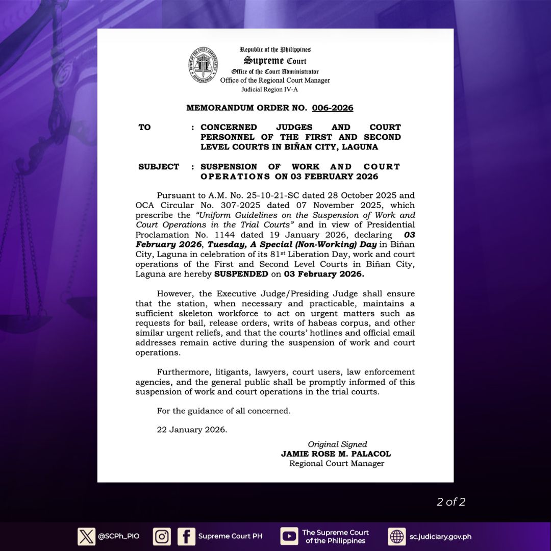 Supreme Court PH added a new photo. - Supreme Court PH