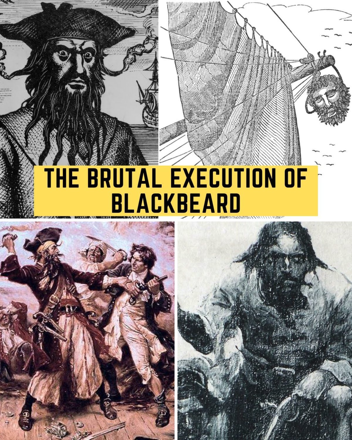 Royal - THE HARSH EXECUTION OF BLACKBEARD: Dec*pitated, H*ad on a ...