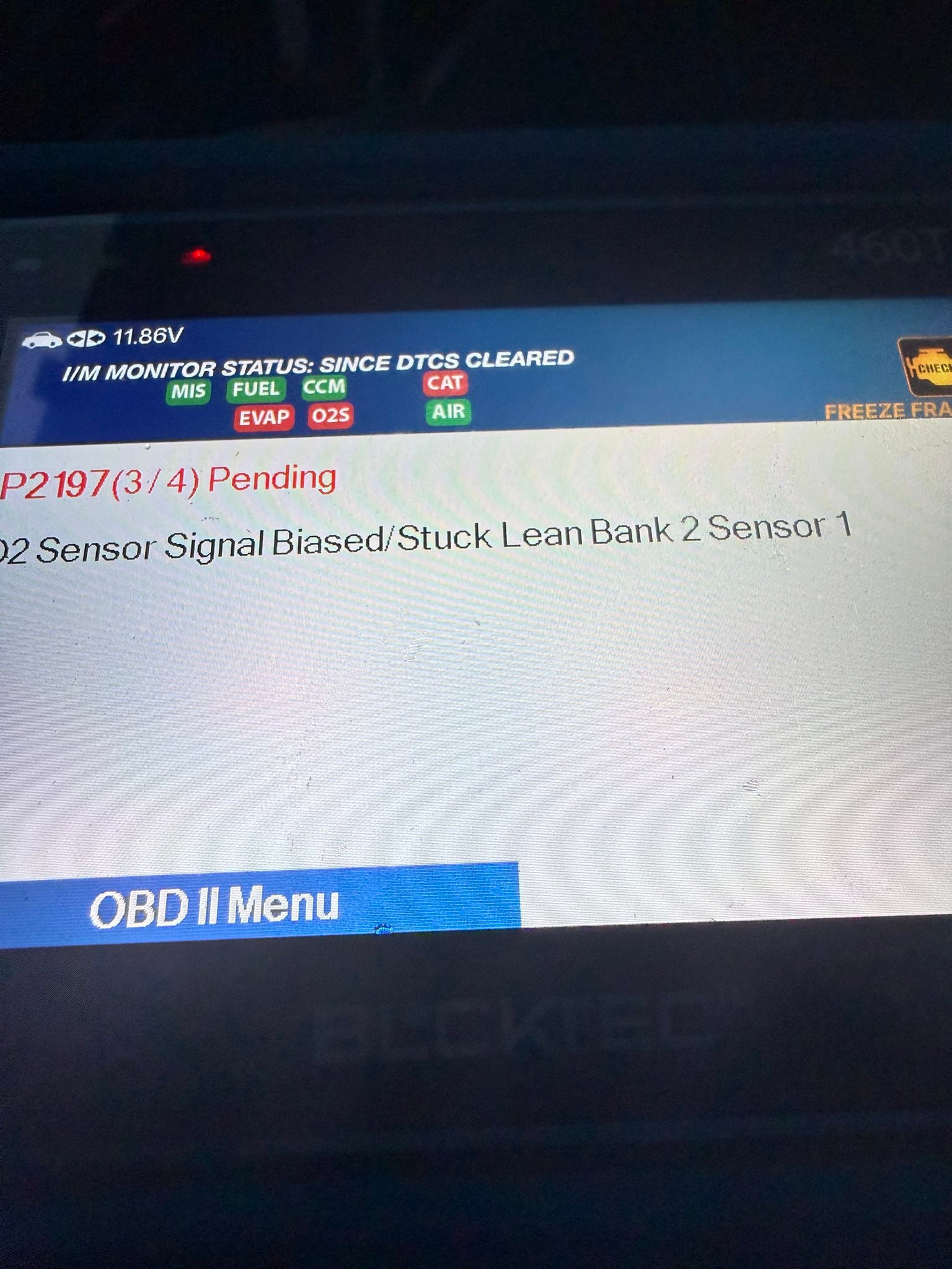 What's causing O2 sensor issue on 2005 Tundra 4x4 Limited?