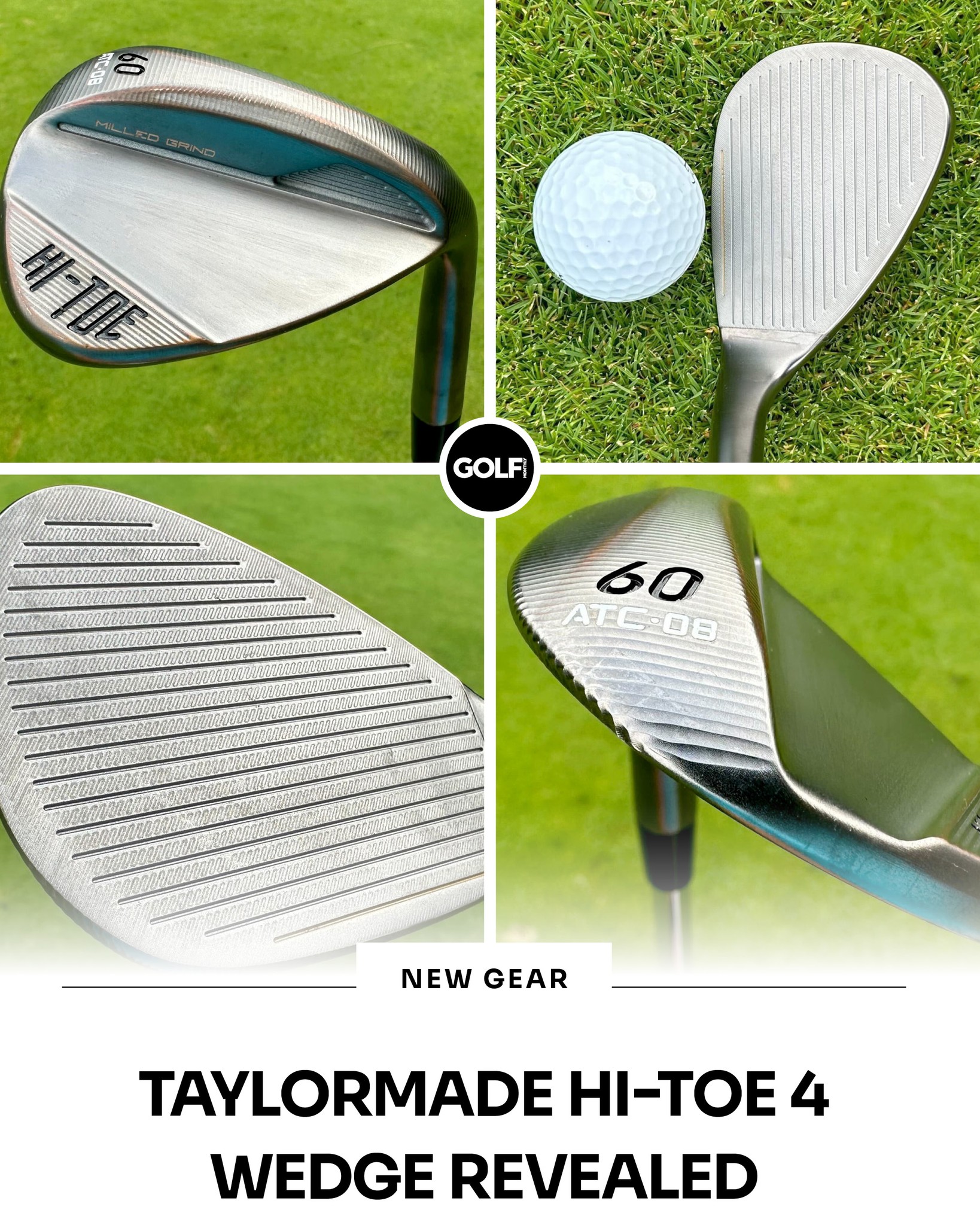 Fully forged with five distinct grinds, TaylorMade's latest Hi-Toe
