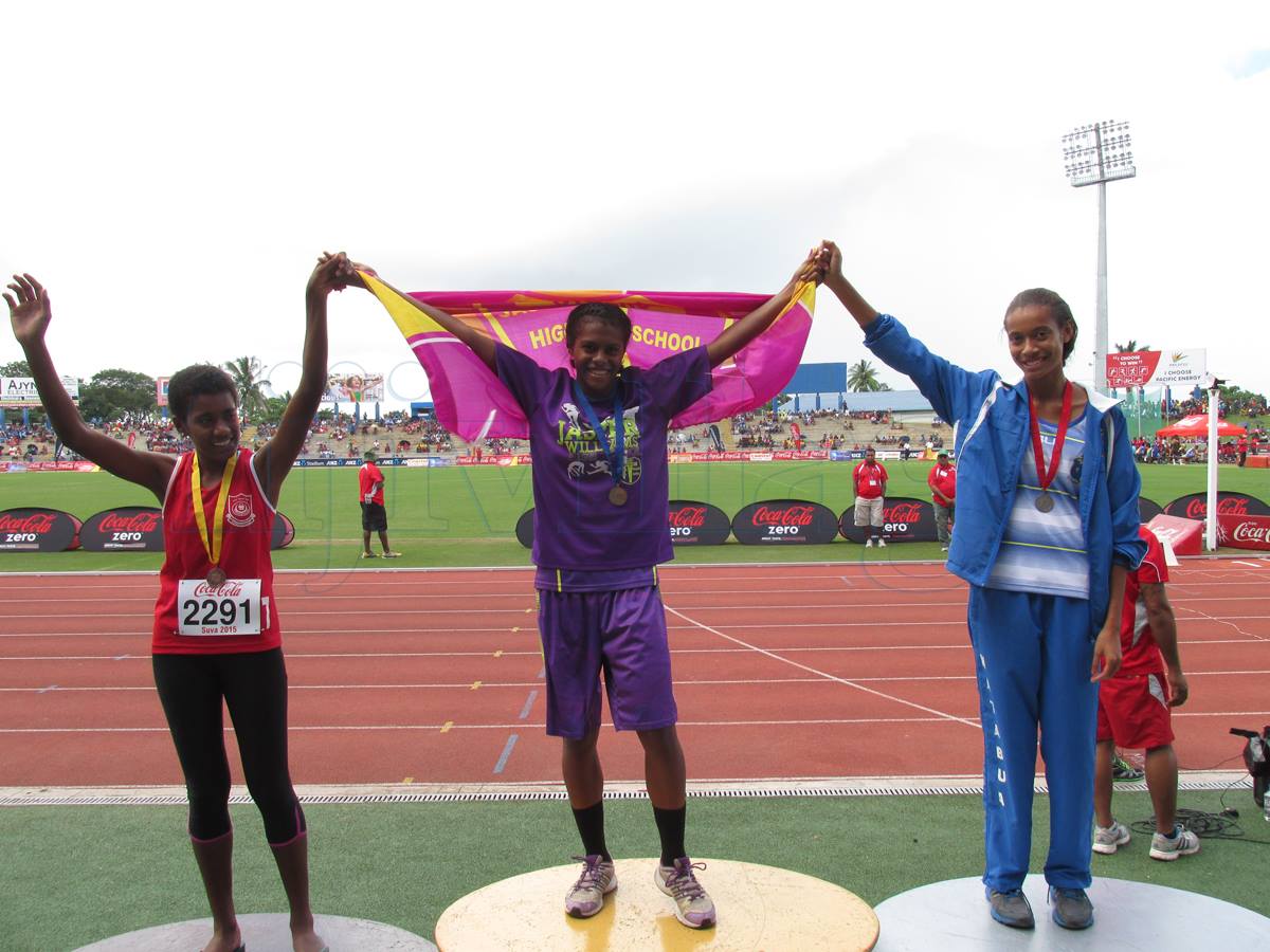 fijivillage - Junior Girls High Jump winners: G-Atelaite Inoke of ...