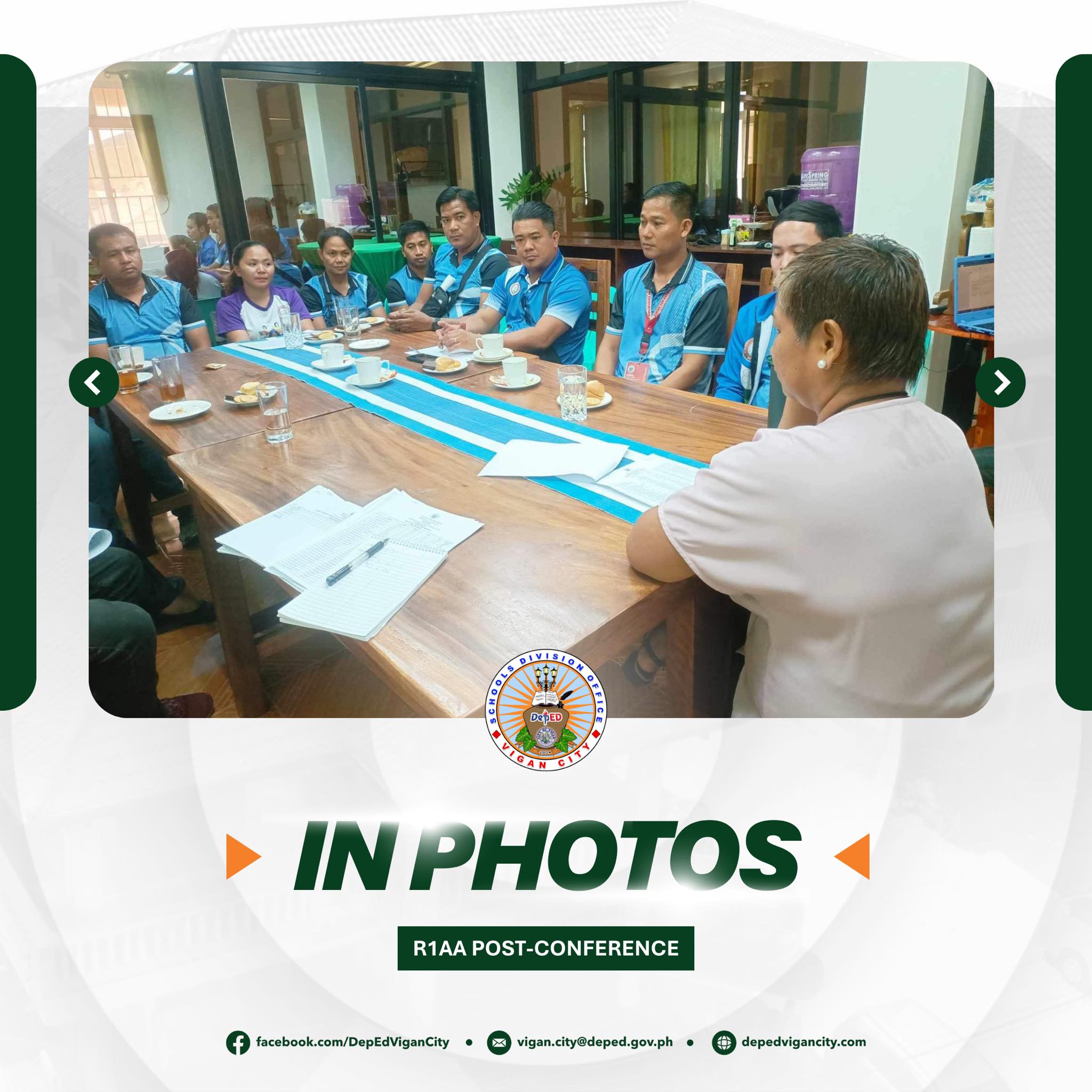𝗜𝗡 𝗣𝗛𝗢𝗧𝗢𝗦 | 𝗥𝟭𝗔𝗔 𝗣𝗢𝗦𝗧-𝗖𝗢𝗡𝗙𝗘𝗥𝗘𝗡𝗖𝗘... - DepEd Tayo Vigan City