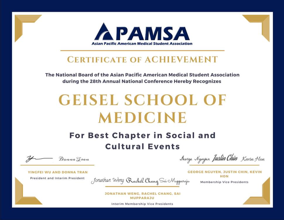 Dartmouth APAMSA - Asian Pacific American Medical Student Association ...
