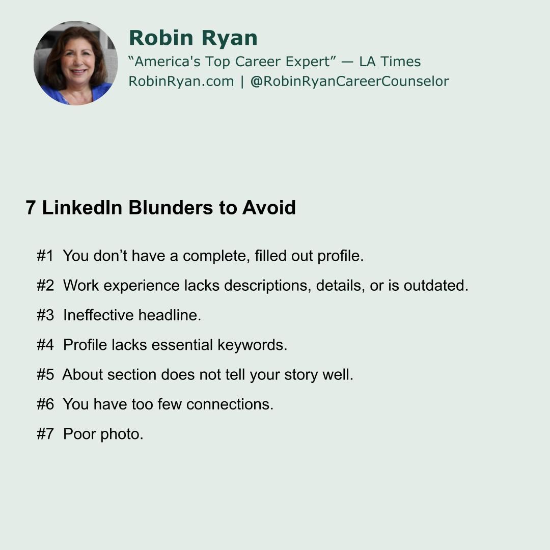 Robin Ryan, Career Counselor, Forbes Columnist, #1 WSJ Bestselling Author