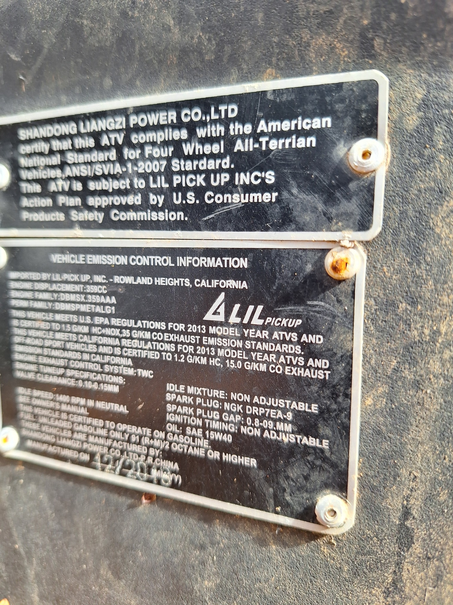 What is information on Odes fourwheelers?