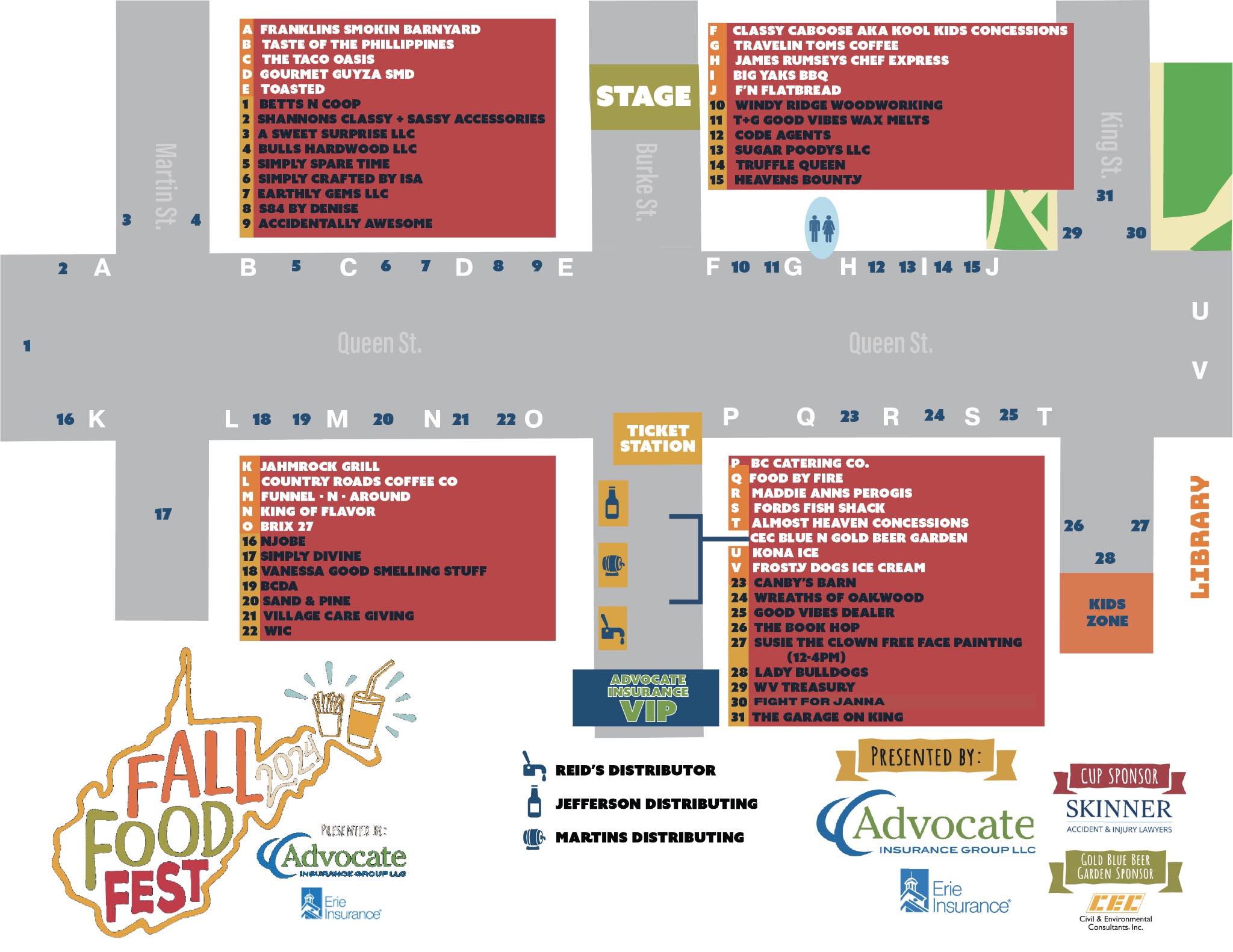 🚨🎉 The 2024 Fall Food Fest map... - Main Street Martinsburg | Facebook