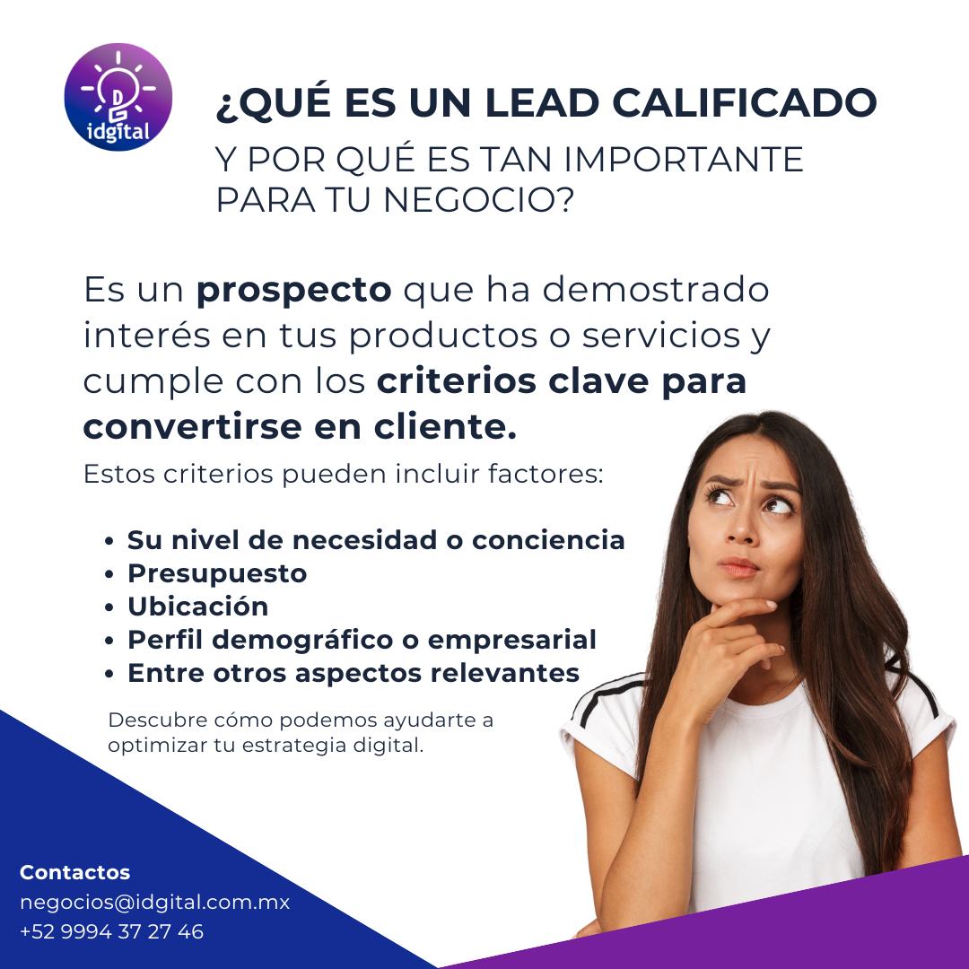 IDGital - 🤔 ¿Qué es un lead calificado y por qué es clave para tu ...