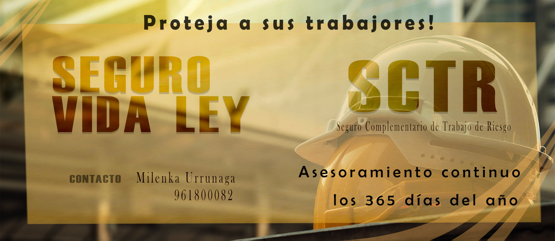 SCTR - #SCTR #VIDALEY **Proteja a sus trabajadores** Seguros SCTR y ...