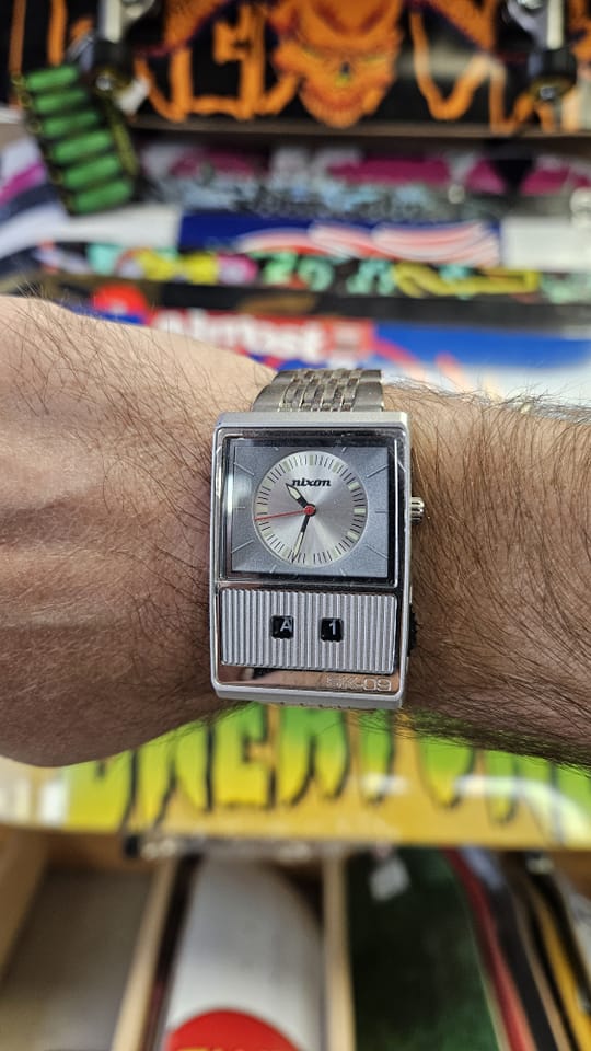 Vintage Nixon The Score watch found and restored