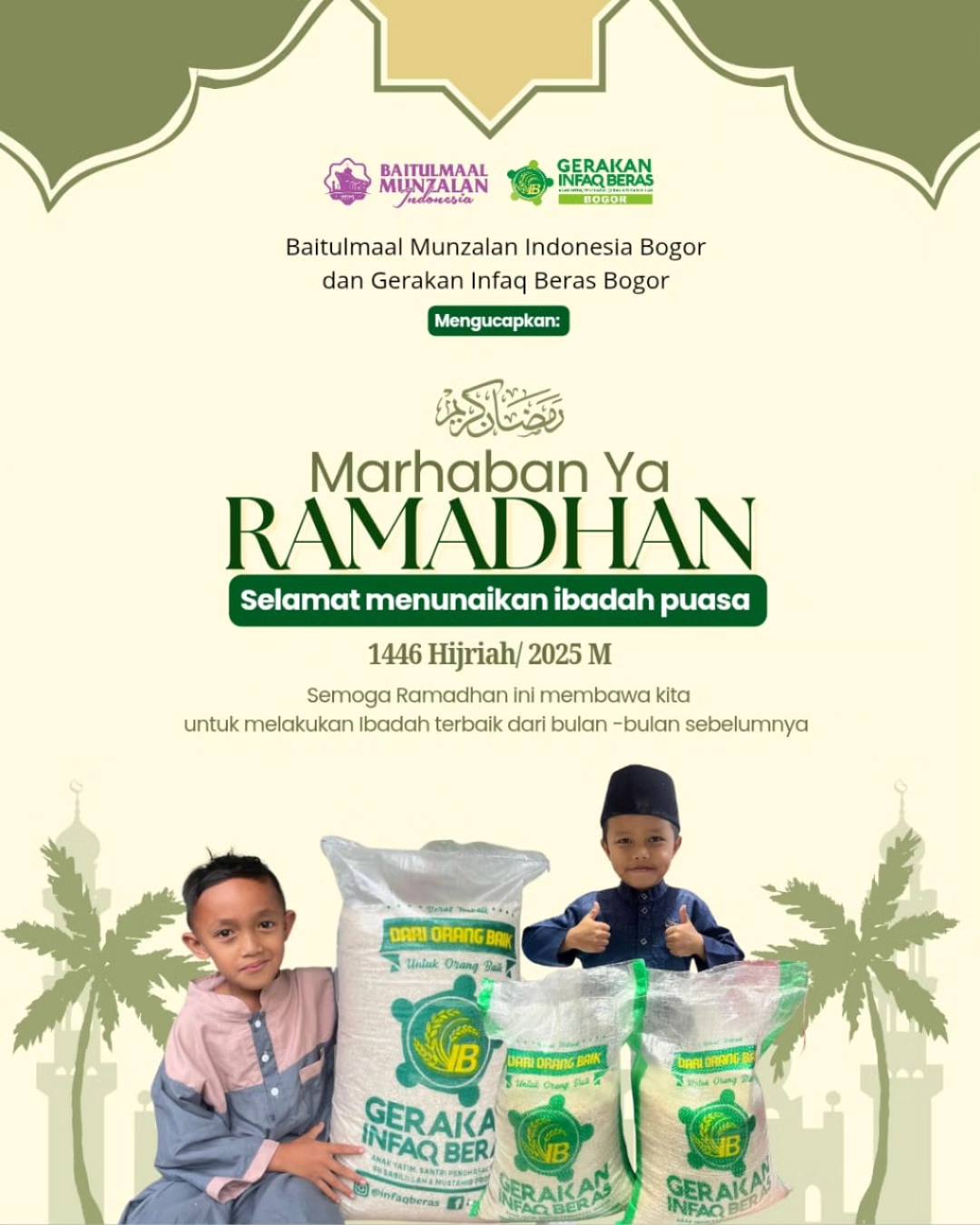Infaq Beras - Marhaban ya Ramadhan,,, Selamat menunaikan... | Facebook