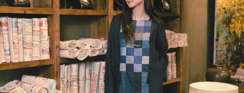 Rustea.vn - Layer Dress Silk | Navy + Grey Free size #RusteaLayerDress ...