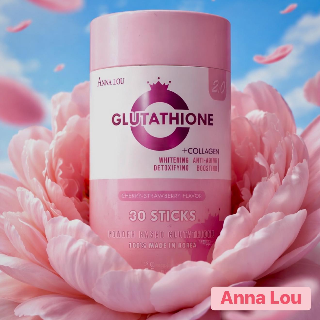 anna lou glutathione korea 5 GT Body Skin pigmentation face cream Click Below to Choose Size:1cc x 27g x 5/8