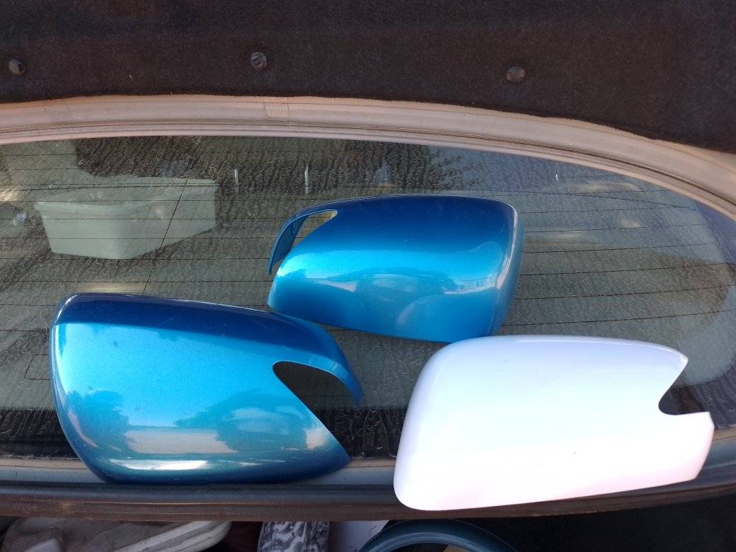 Silver Right Side Mirror Cap Cover For Honda Fit / Jazz 2009-2013 – Passenger Side Clip-On