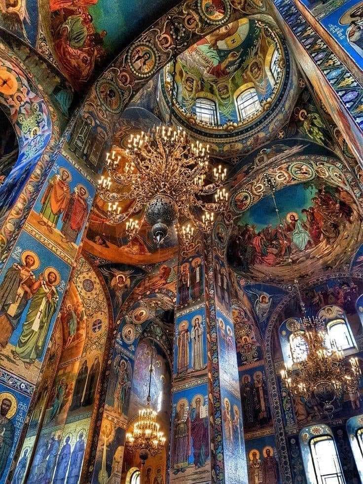 Neo-Russian style church in Saint Petersburg, Russia
