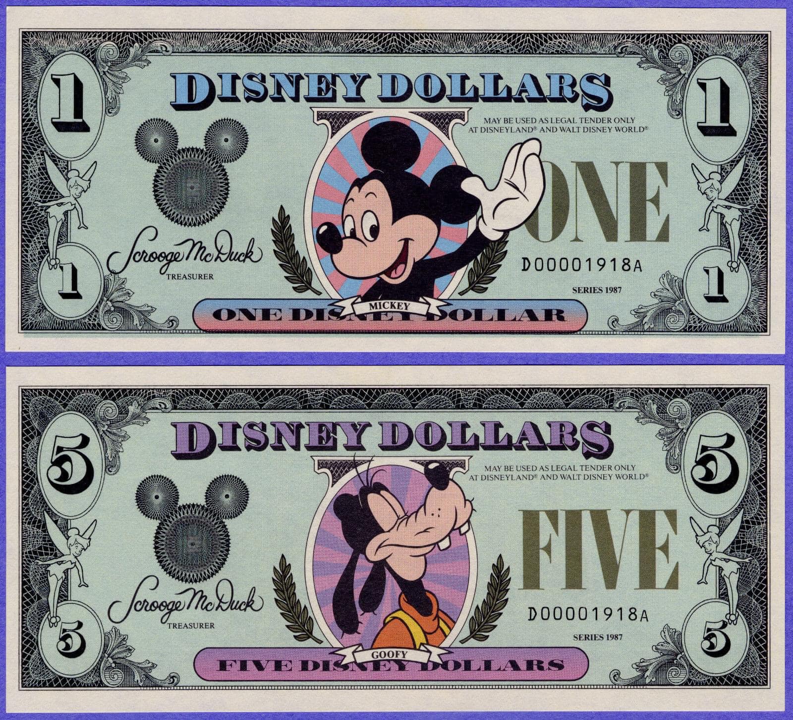 Disneyland introduces Disney Dollars in 1987